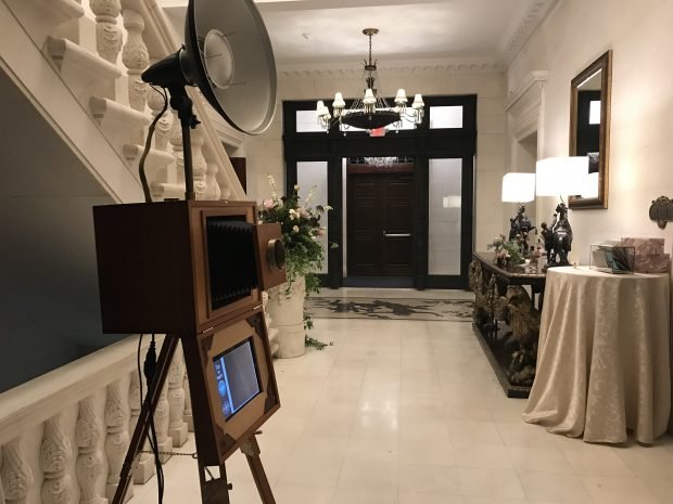 new york our vintage bellows photo booth at the nyit de seversky mansion in long island, ny vintage photo booth