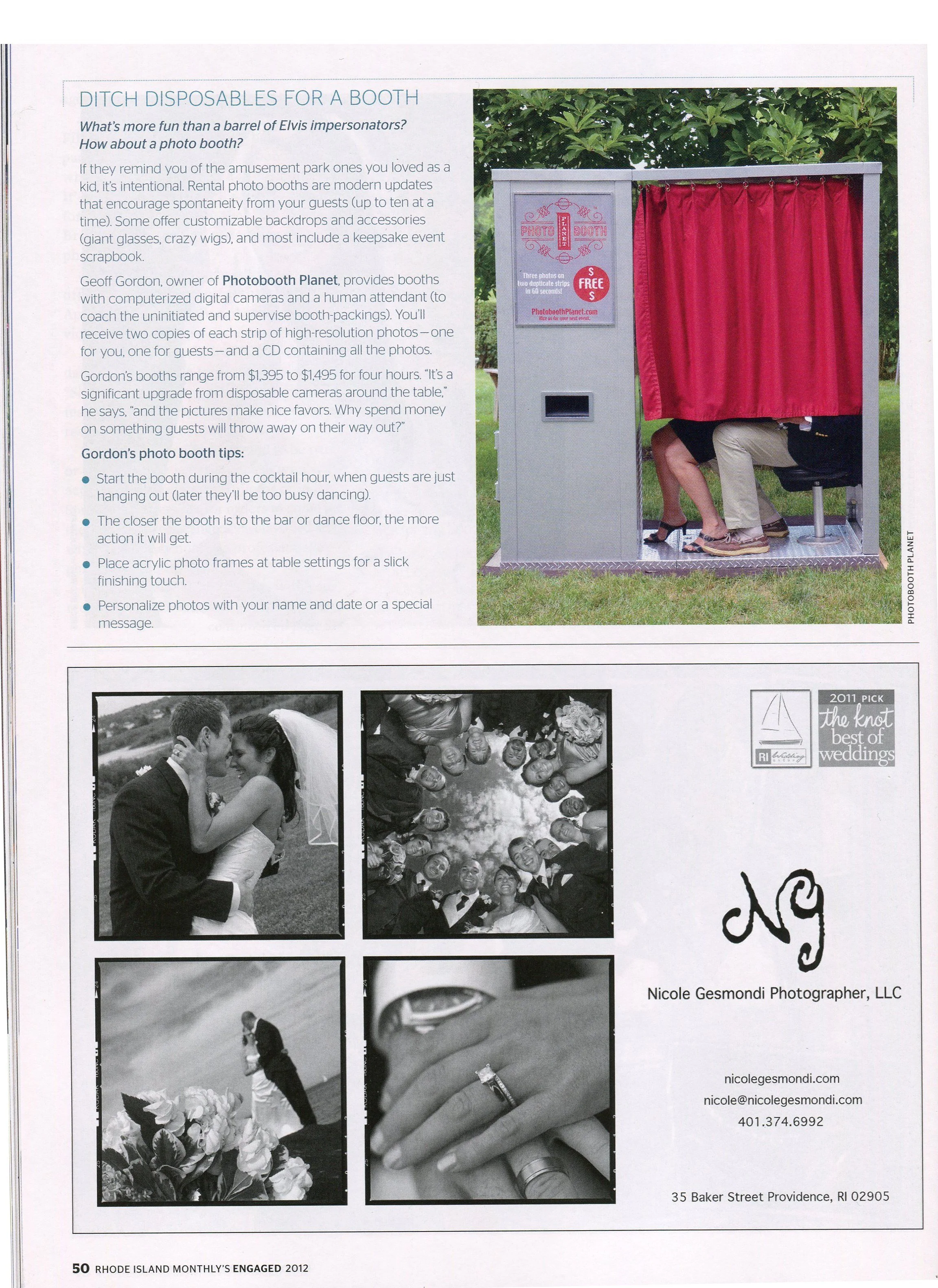 connecticut a nice little write up in rhode island monthly engaged wedding photobooth rental engagement article