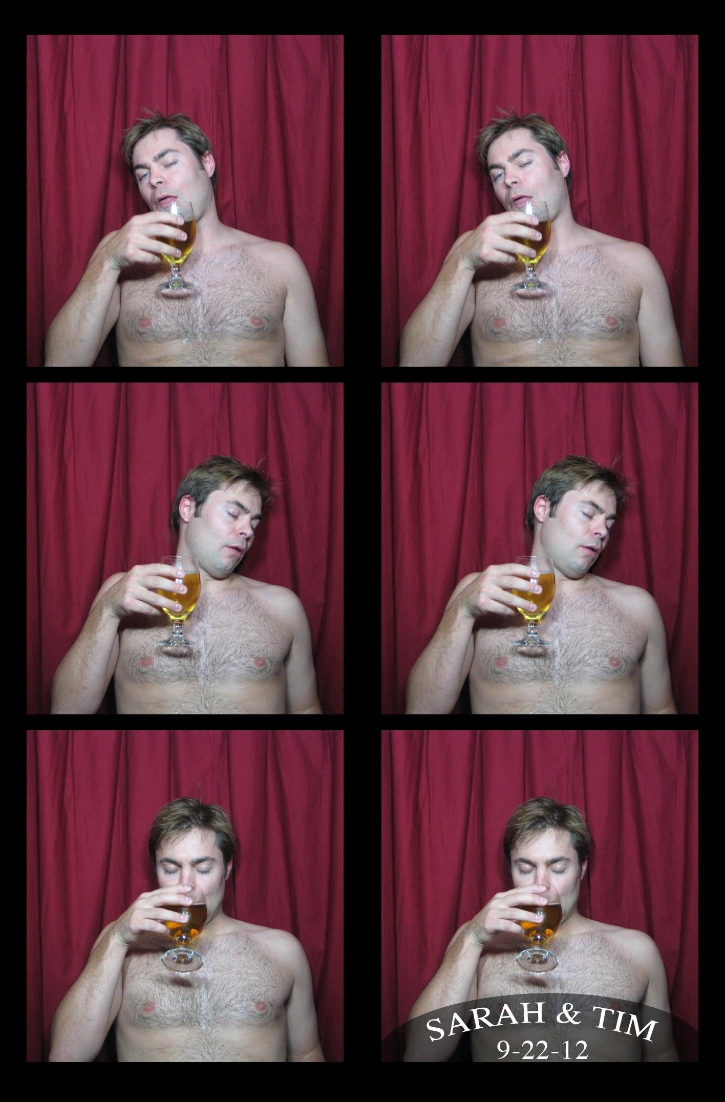 connecticut 2012 photo strip hall of fame #8 shirtless wedding guest wine glass