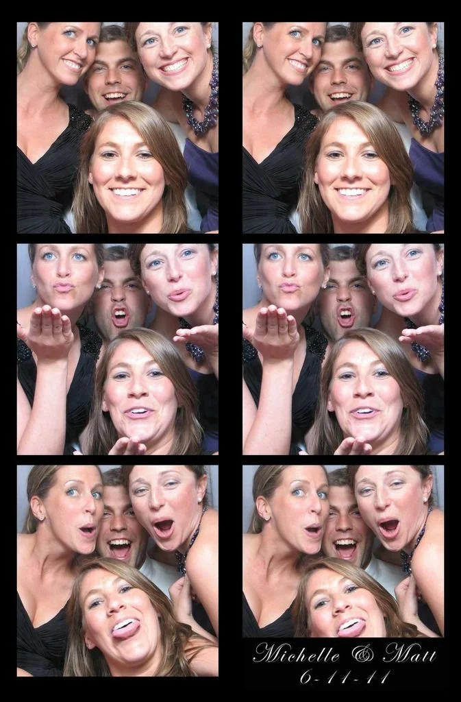 connecticut blowing kisses in our photo booth! classic photo booth