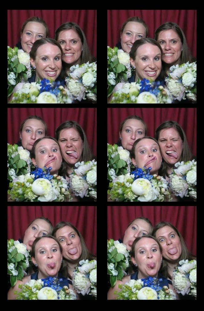 new jersey flower girls! photo strips girls with flowers