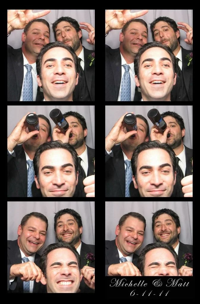 new jersey synchronized toast! group shot vintage photo booth