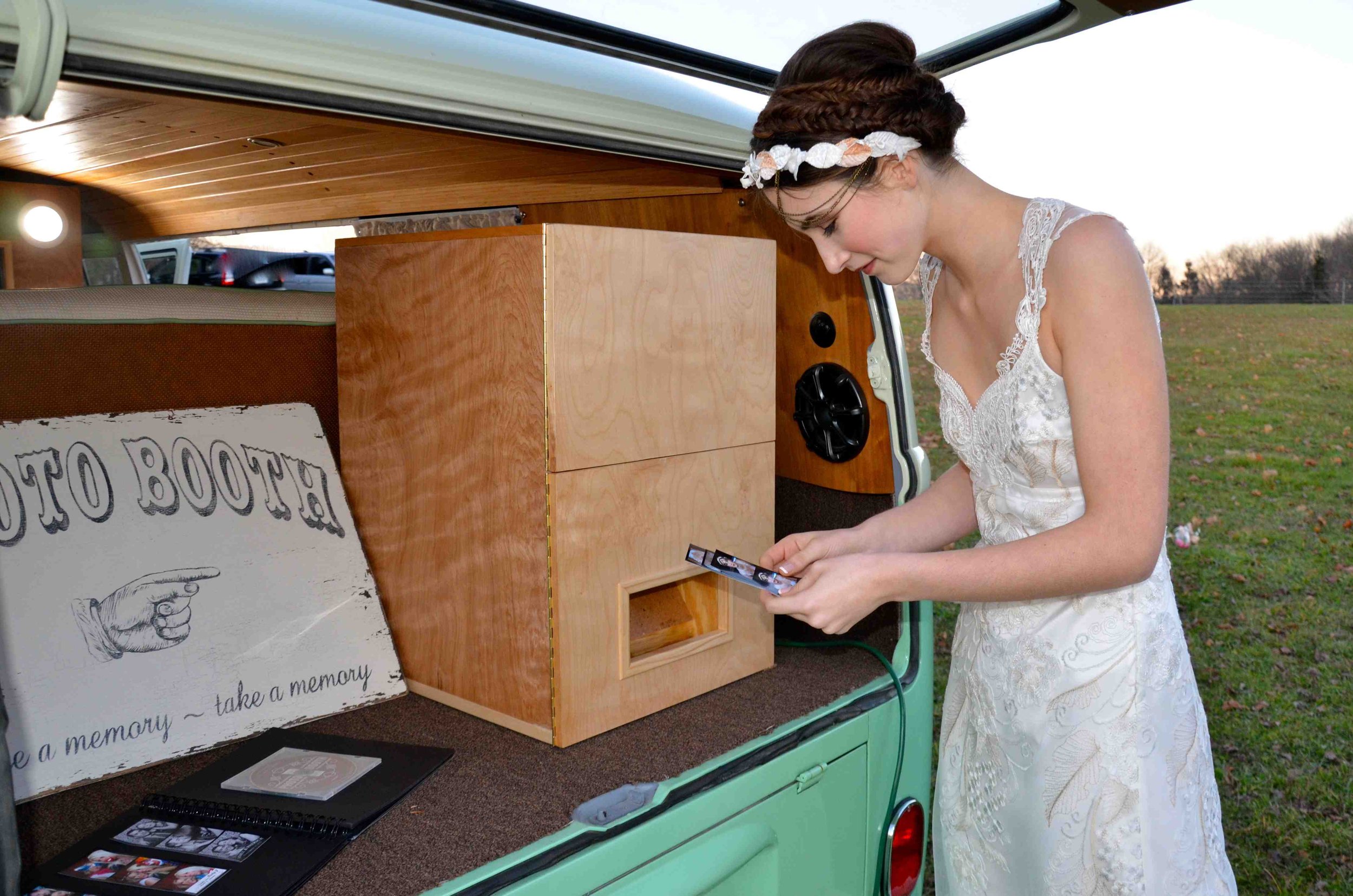 connecticut chloe the photobus: up close! bride guest photo book