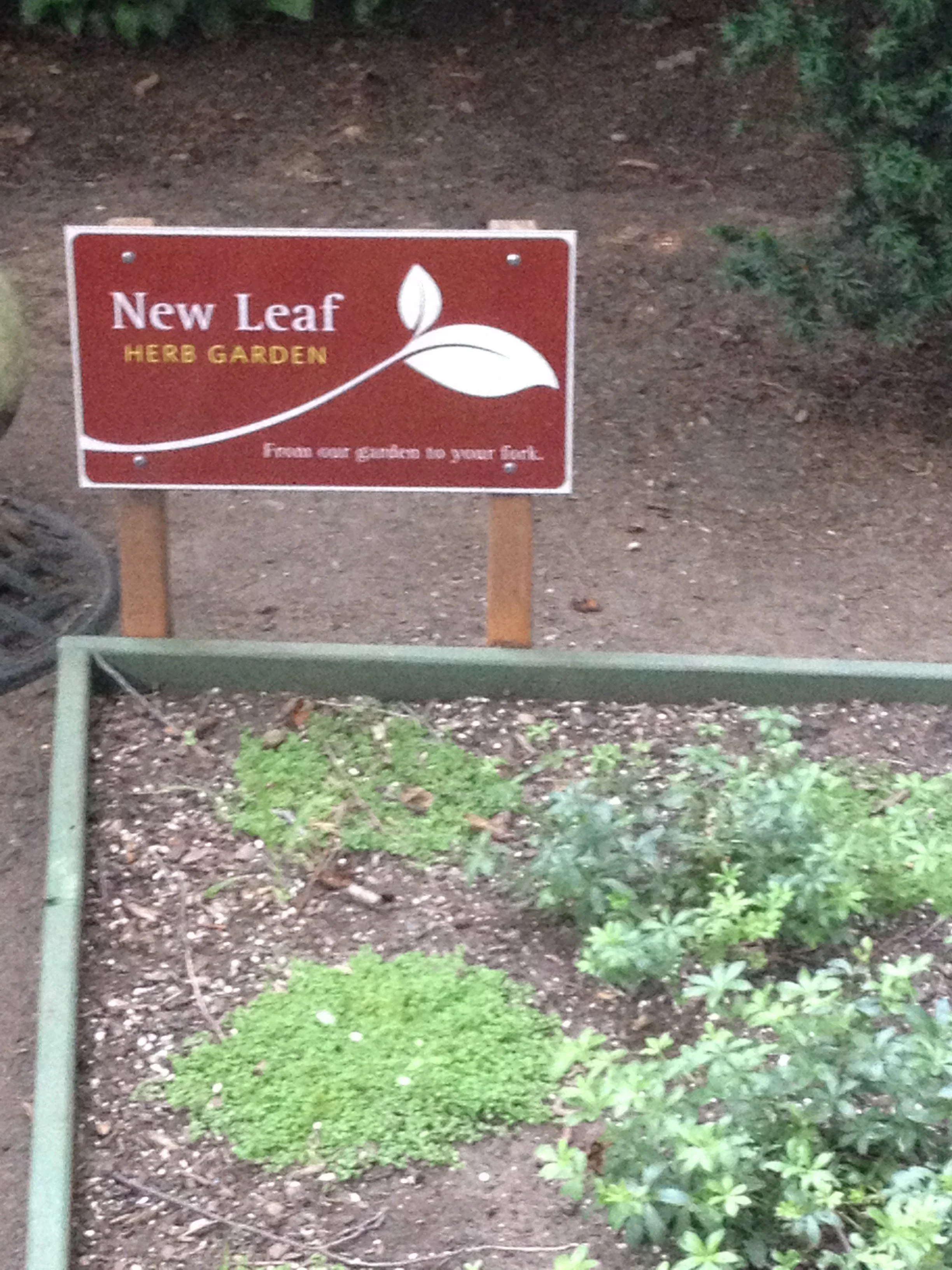 new jersey new york restoration project and new leaf restaurant sign post
