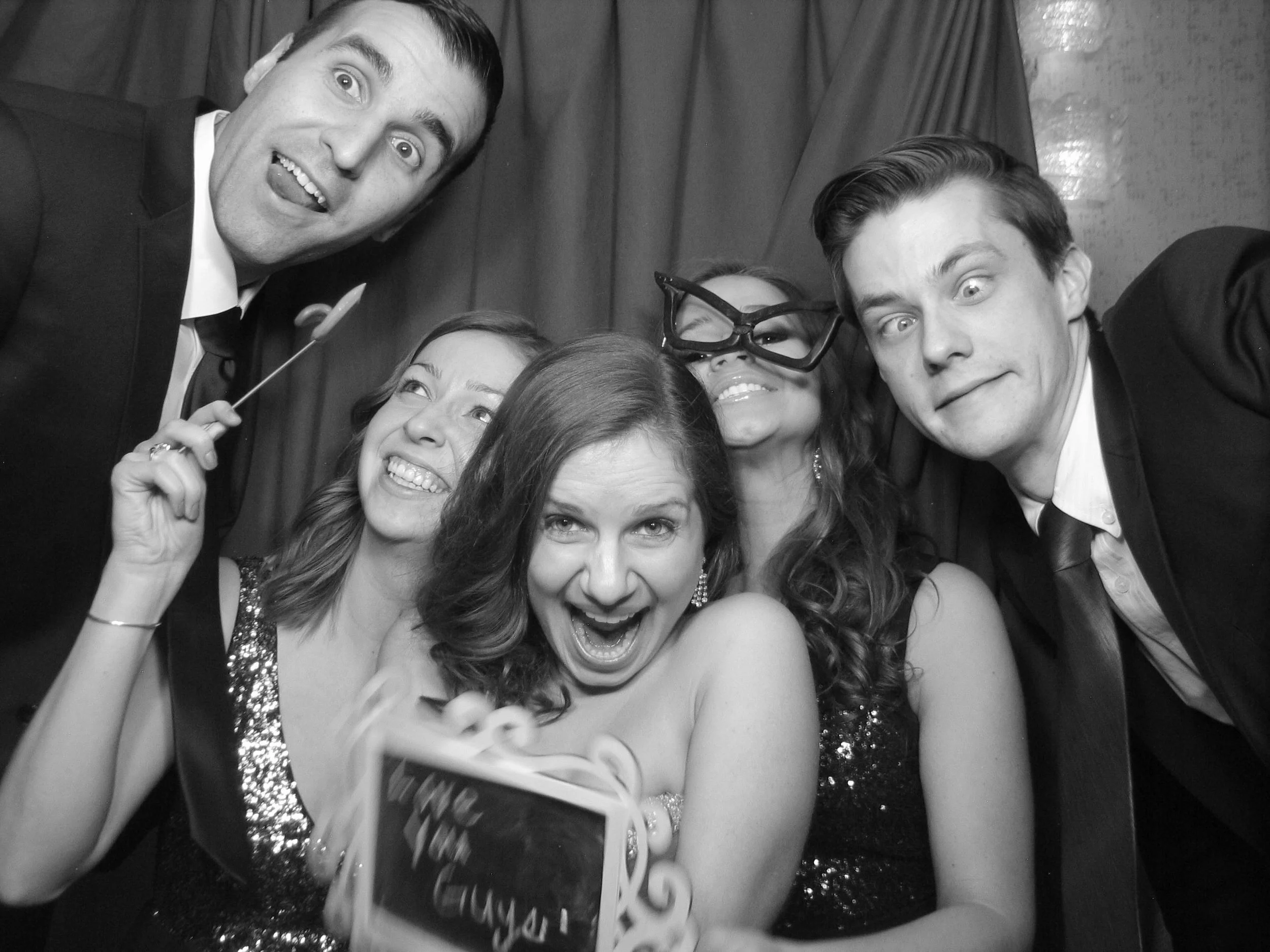 new hampshire where were you to start 2015? in a photobooth black and white photo booth photos