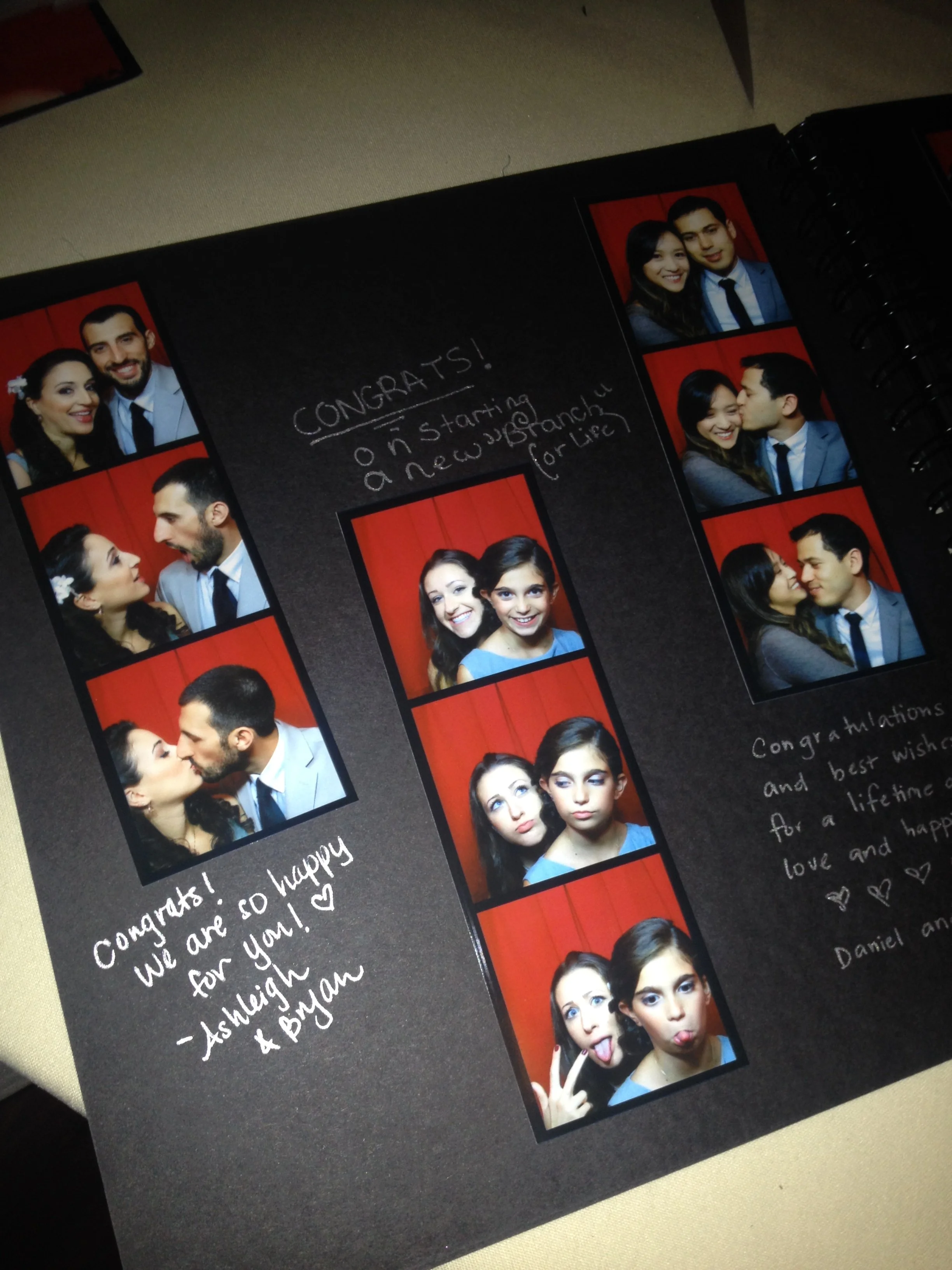 new jersey classic wedding and our traditional photo booth photo guest book
