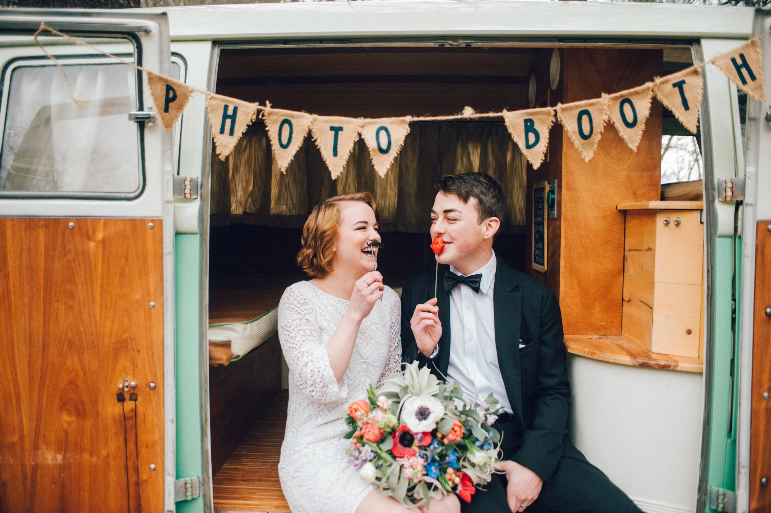 connecticut wedding vw bus photoshoot vw photo booth