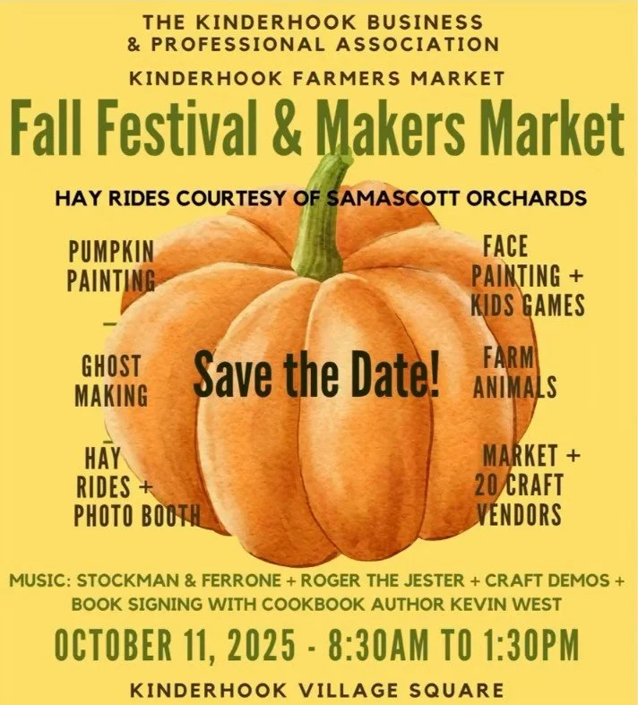 📸 Come strike a pose with us at the Fall Festival in the Village of Kinderhook!
🍂 Saturday, October 11 | 8:30 AM &ndash; 1:30 PM