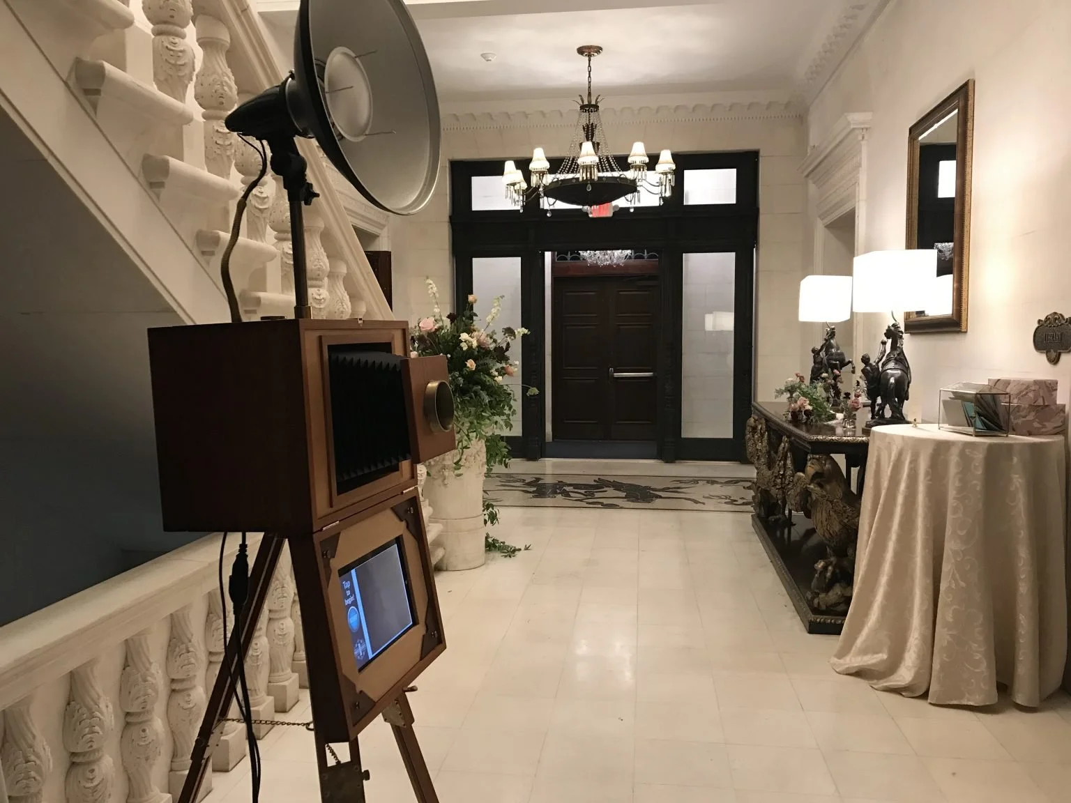 Our Vintage Bellows Photo Booth at the NYIT de Seversky Mansion in Long Island, NY