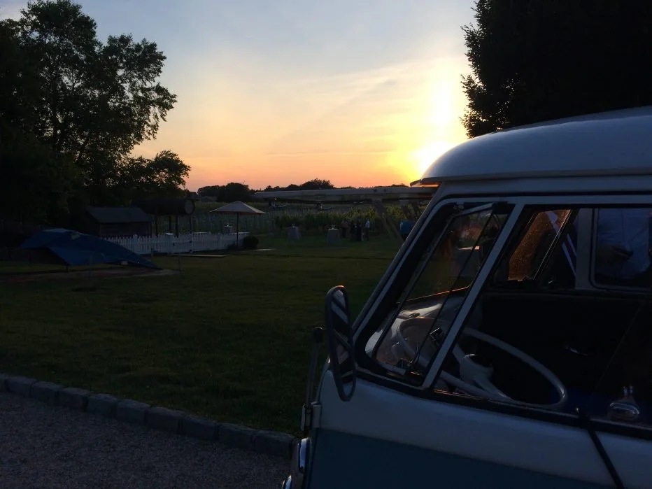 North Fork Long Island Wedding VW Bus
