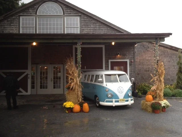 Bella, our vintage VW Bus, at Martha Clara Vineyards