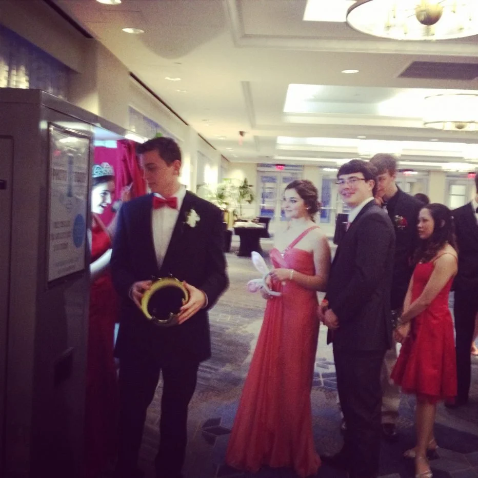 Our Vintage Photo Booth at a High School Prom
