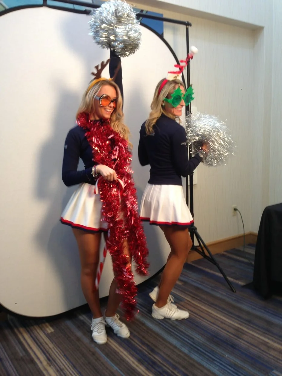 Patriots Cheerleaders in the Flipbook Studio!