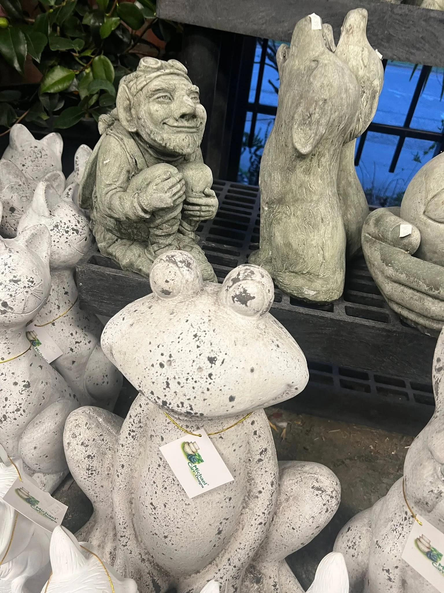 So many fun new garden statues!!