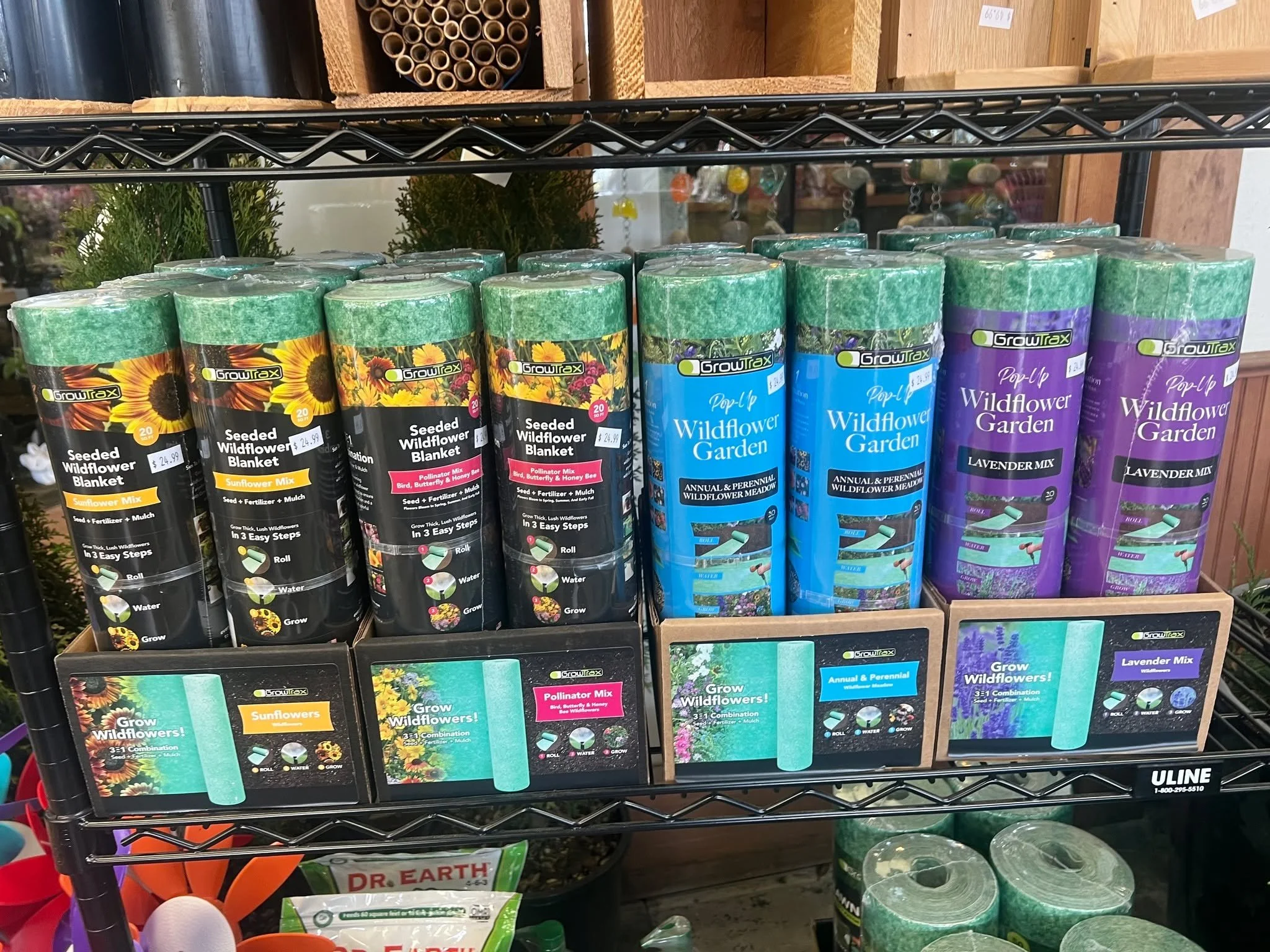 Fun new product alert!!! Seed mats you can just roll out, water and grow beauty!! Sunflower, Wild Flowers, Pollinators and Lavender mats now in.  Even have a few Lawn spot replacement mats! #gardensphere #plantsmakepeoplehappy #tacoma #flowers