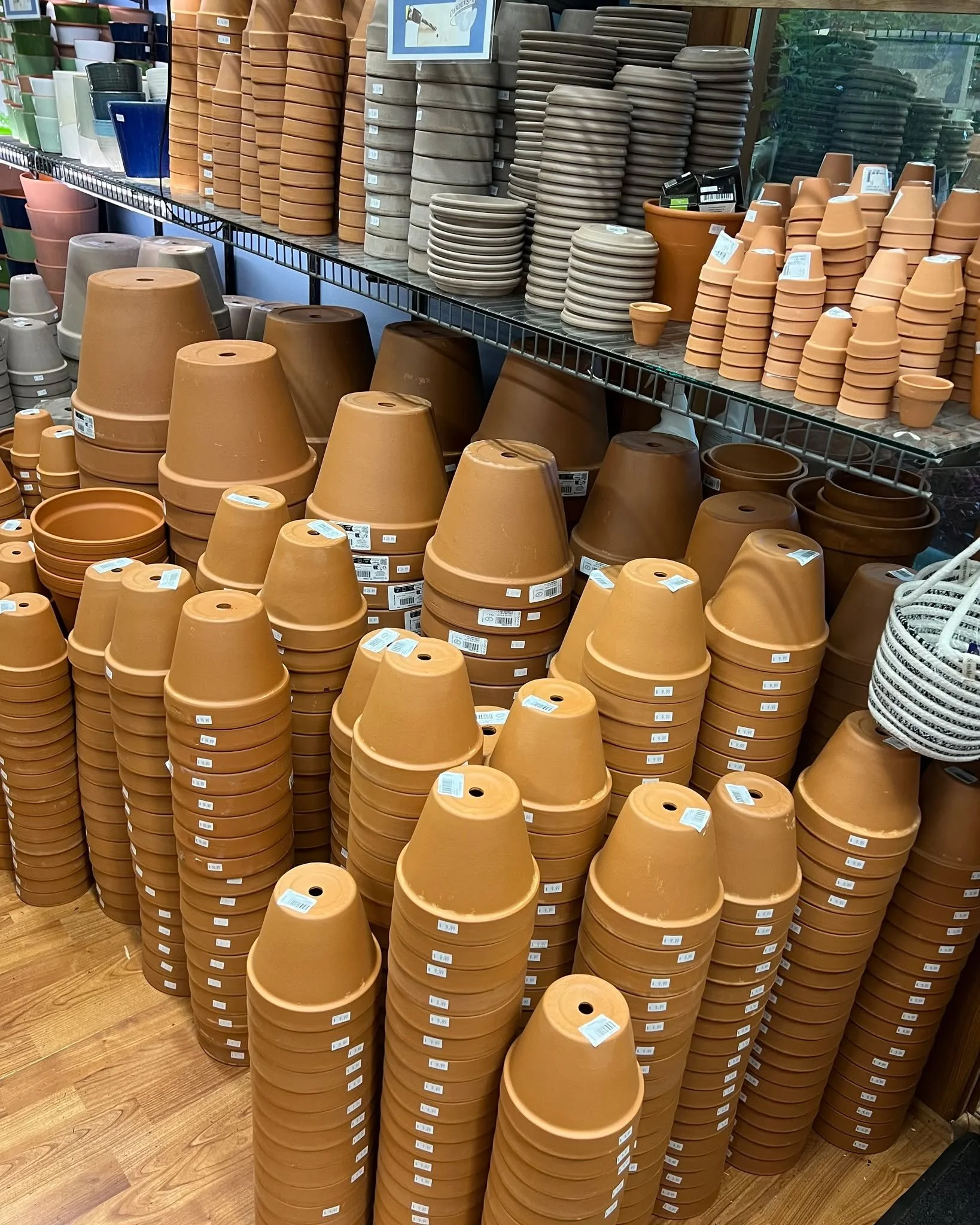 New shipment alert!!! Regular and Dark Terra Cotta pots and saucers in, in full Force! #pottery #terracotta #gardening #garden #tacoma #gardensphere