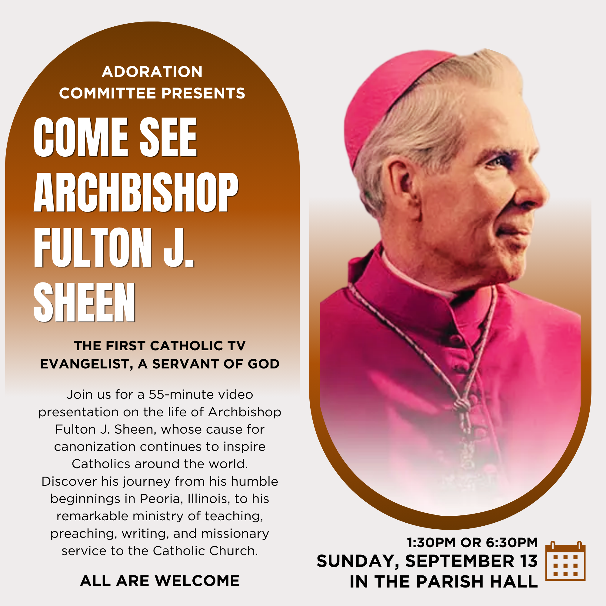 Archbishop Fulton J.Sheen Video | Sunday Sept 13