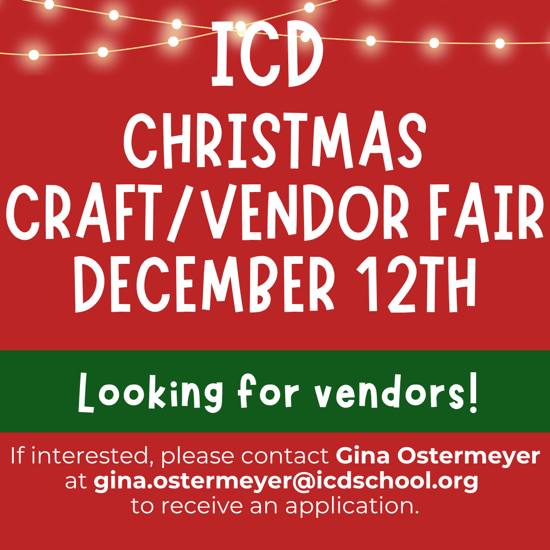ICD Holiday Craft &amp; Vendor Fair | December 12th