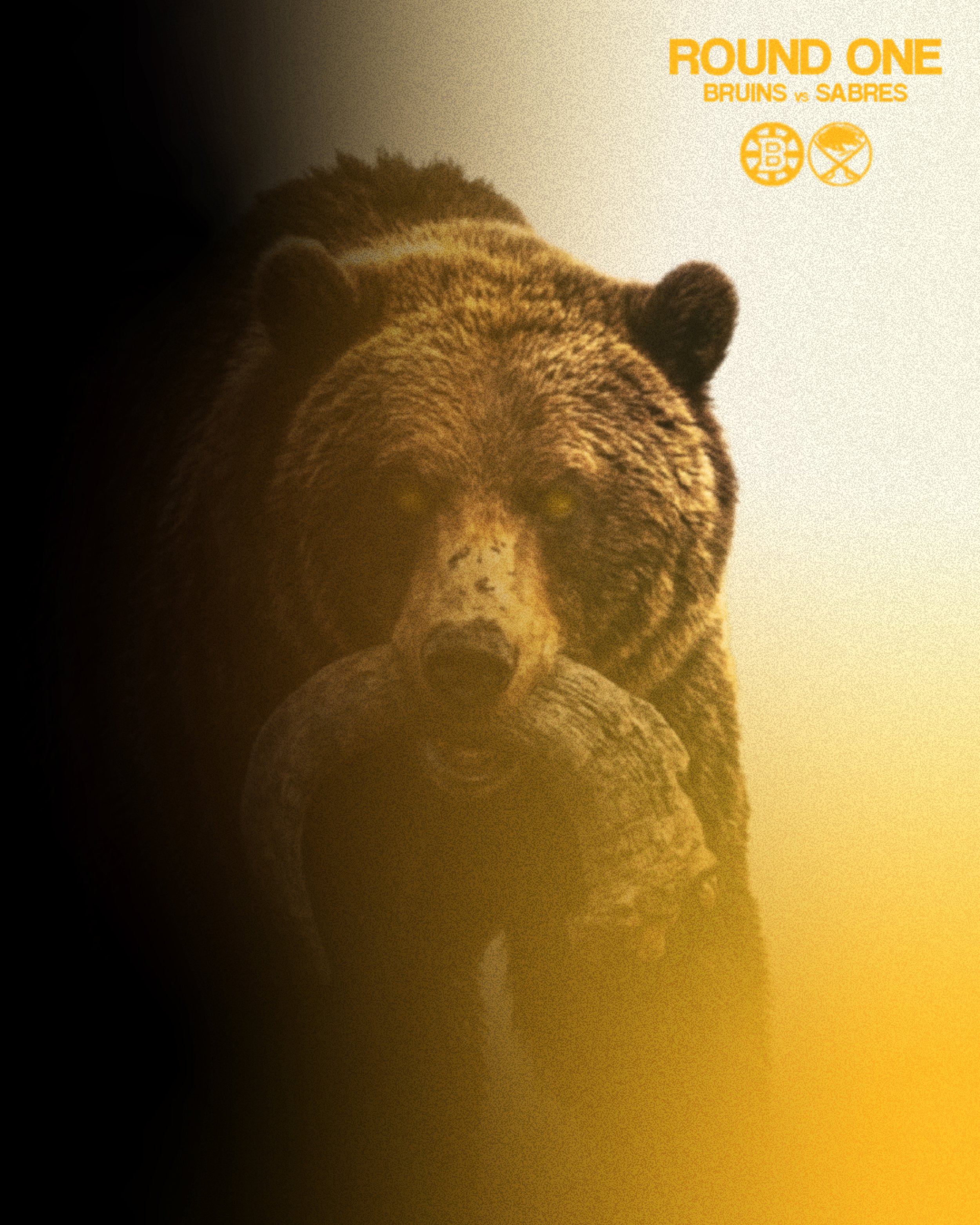 Bruins Playoff Matchup Announcement Concept
