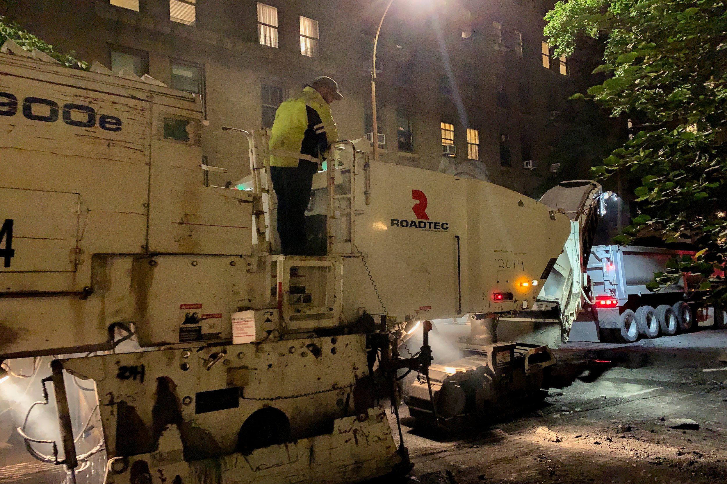 Night Street Paving