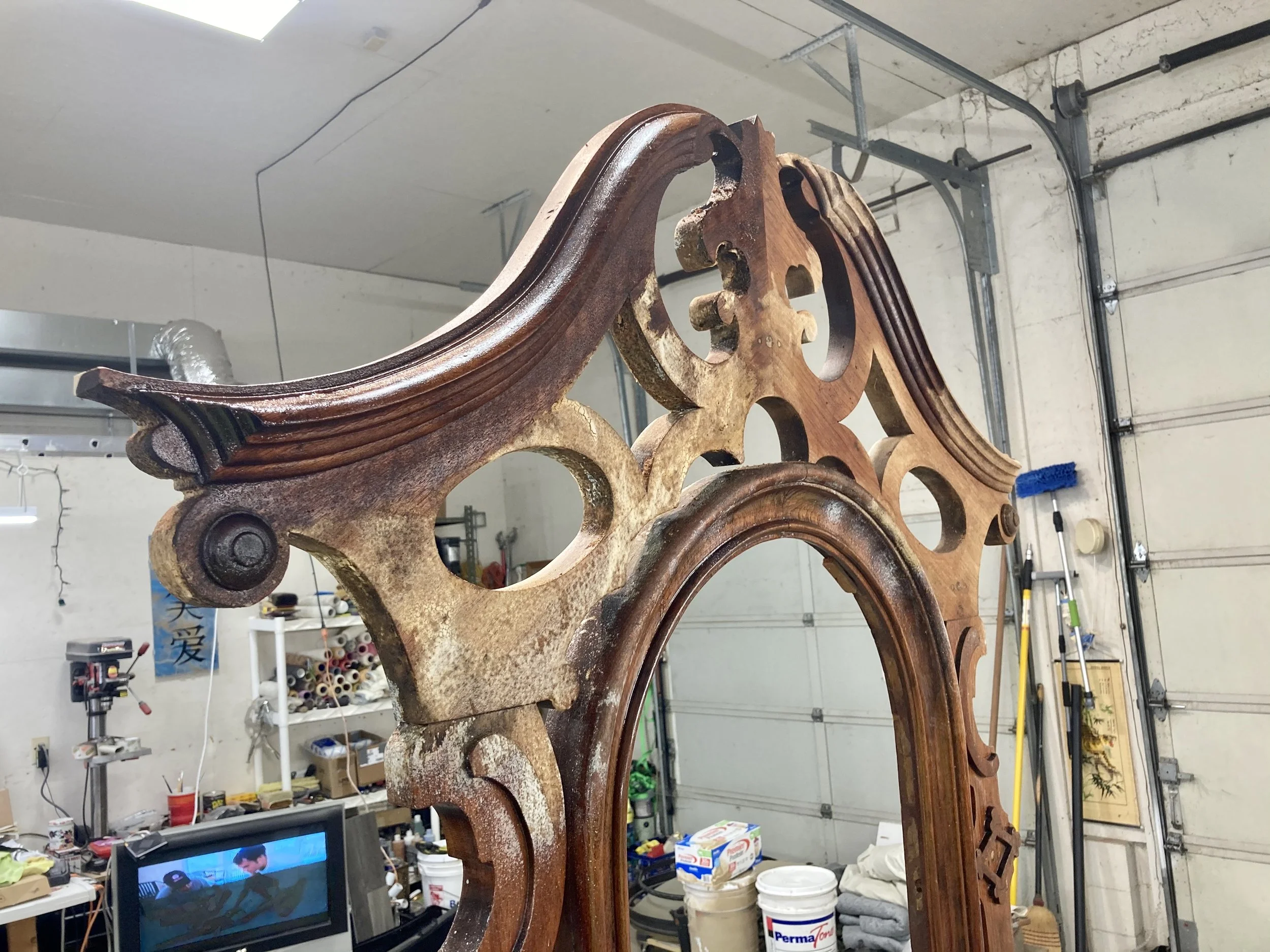 Historical furniture restoration by Custom Artisan Finishes in Omaha, Nebraska