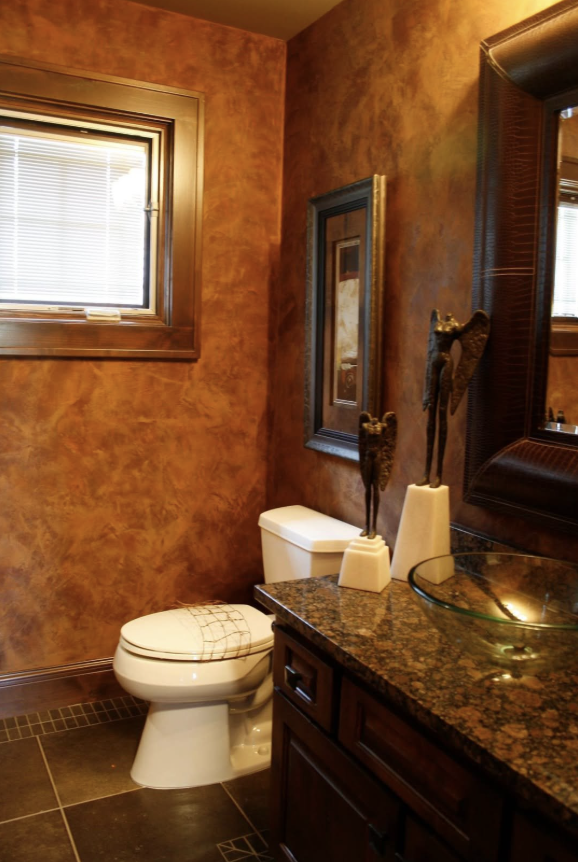 Residential Finishes. Venetian Plaster and Color Washing by Custom Artisan Finishes in Omaha, Nebraska