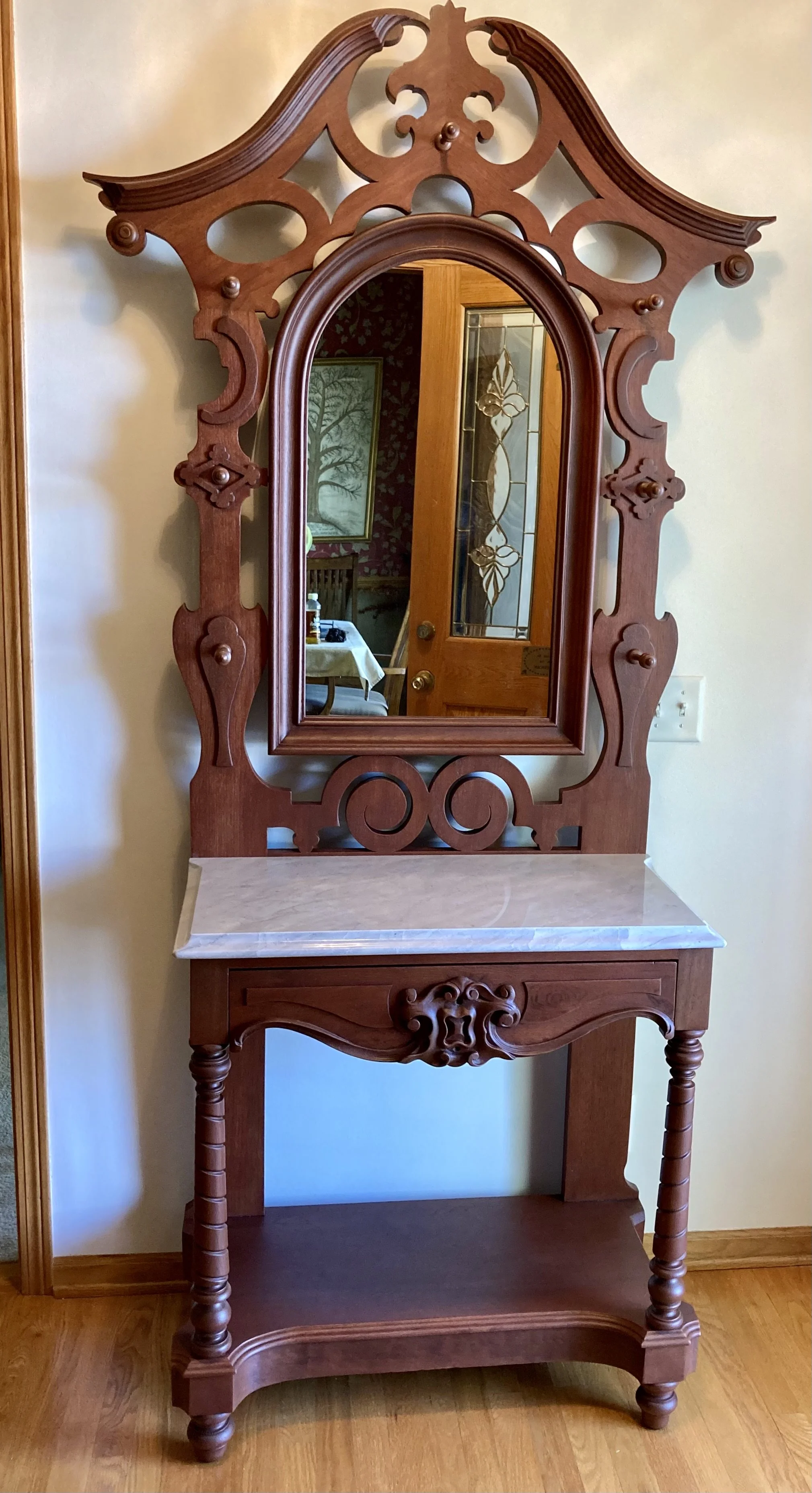 Historical furniture restoration by Custom Artisan Finishes in Omaha, Nebraska