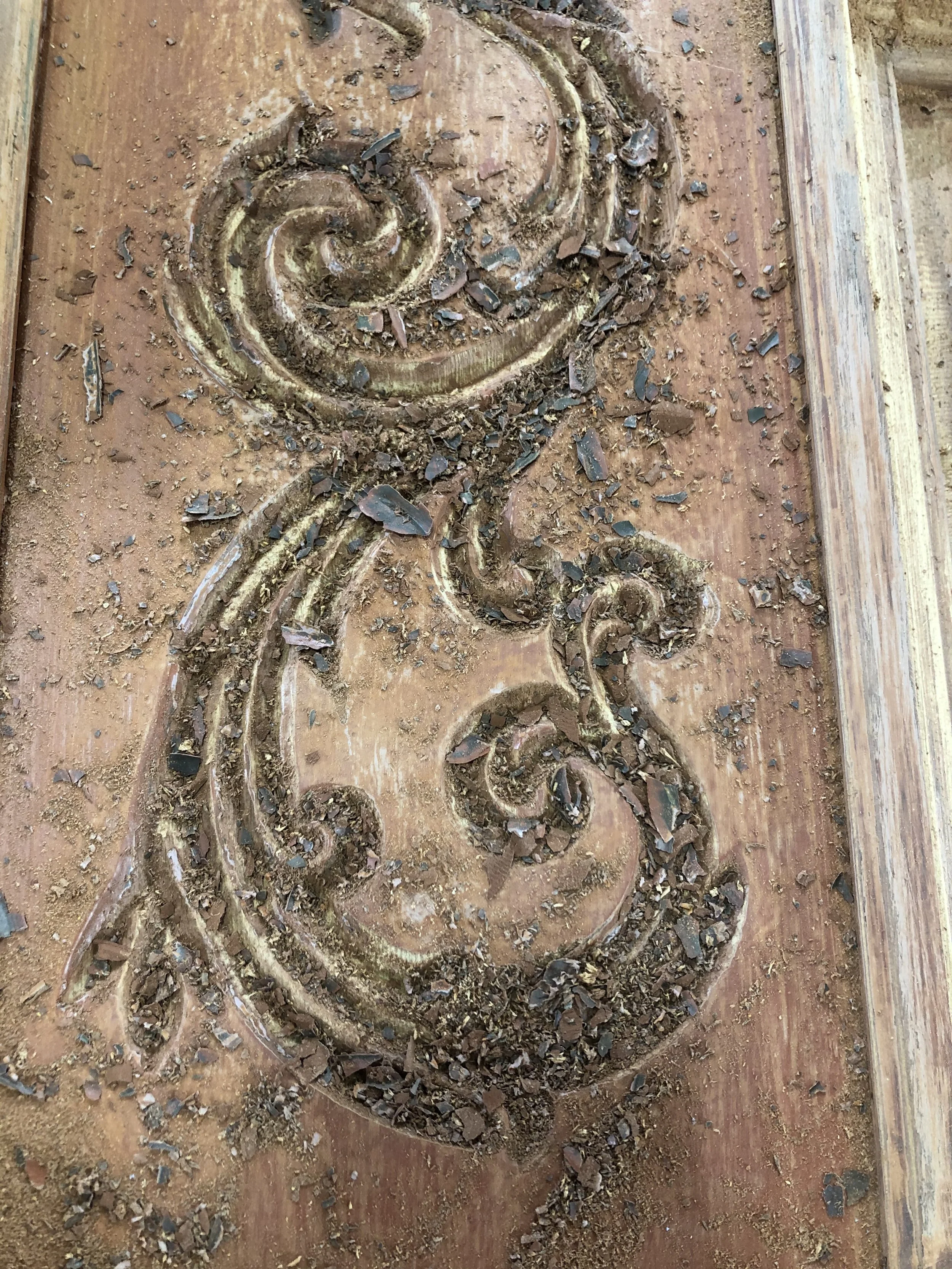 Residential Door Restoration, furniture restoration, by Custom Artisan Finishes in Omaha, Nebraska