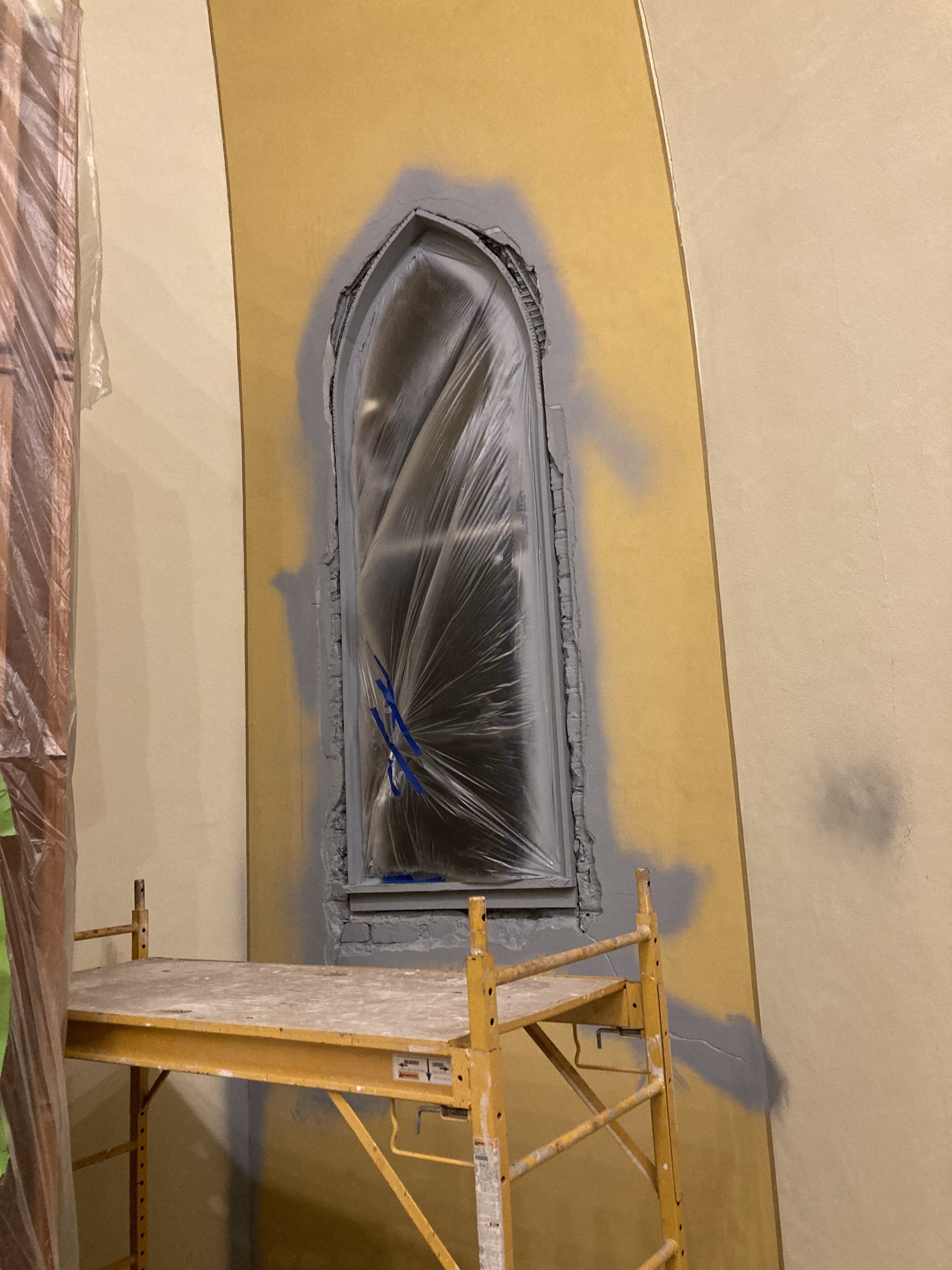 Our Savior’s Lutheran Church restoration, Historical Restoration, gilding, gold leafing, moulding, painting, masonry repair by Custom Artisan Finishes in Omaha, Nebraska 