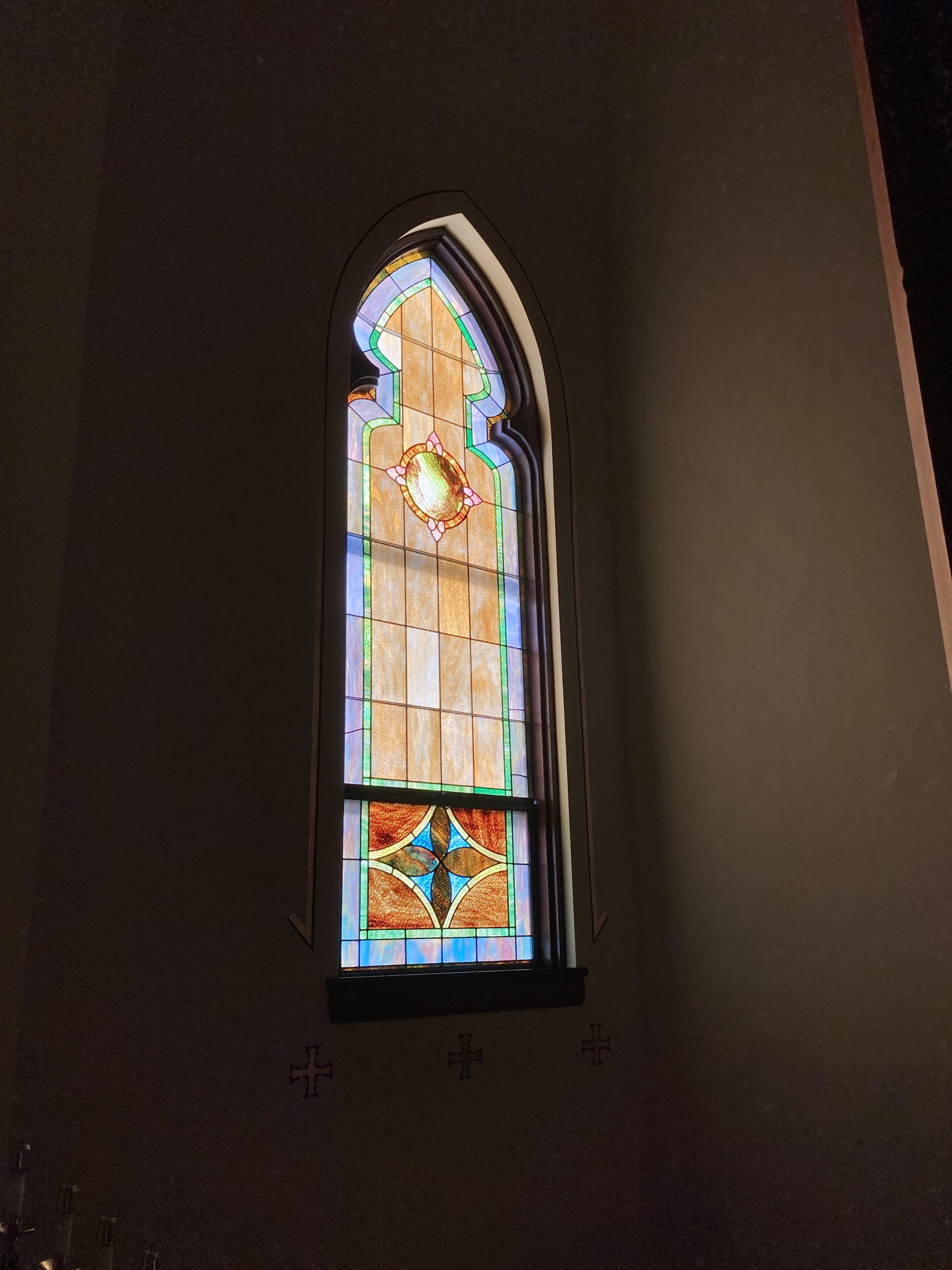 Our Savior’s Lutheran Church restoration, Historical Restoration, gilding, gold leafing, moulding, painting, masonry repair by Custom Artisan Finishes in Omaha, Nebraska 