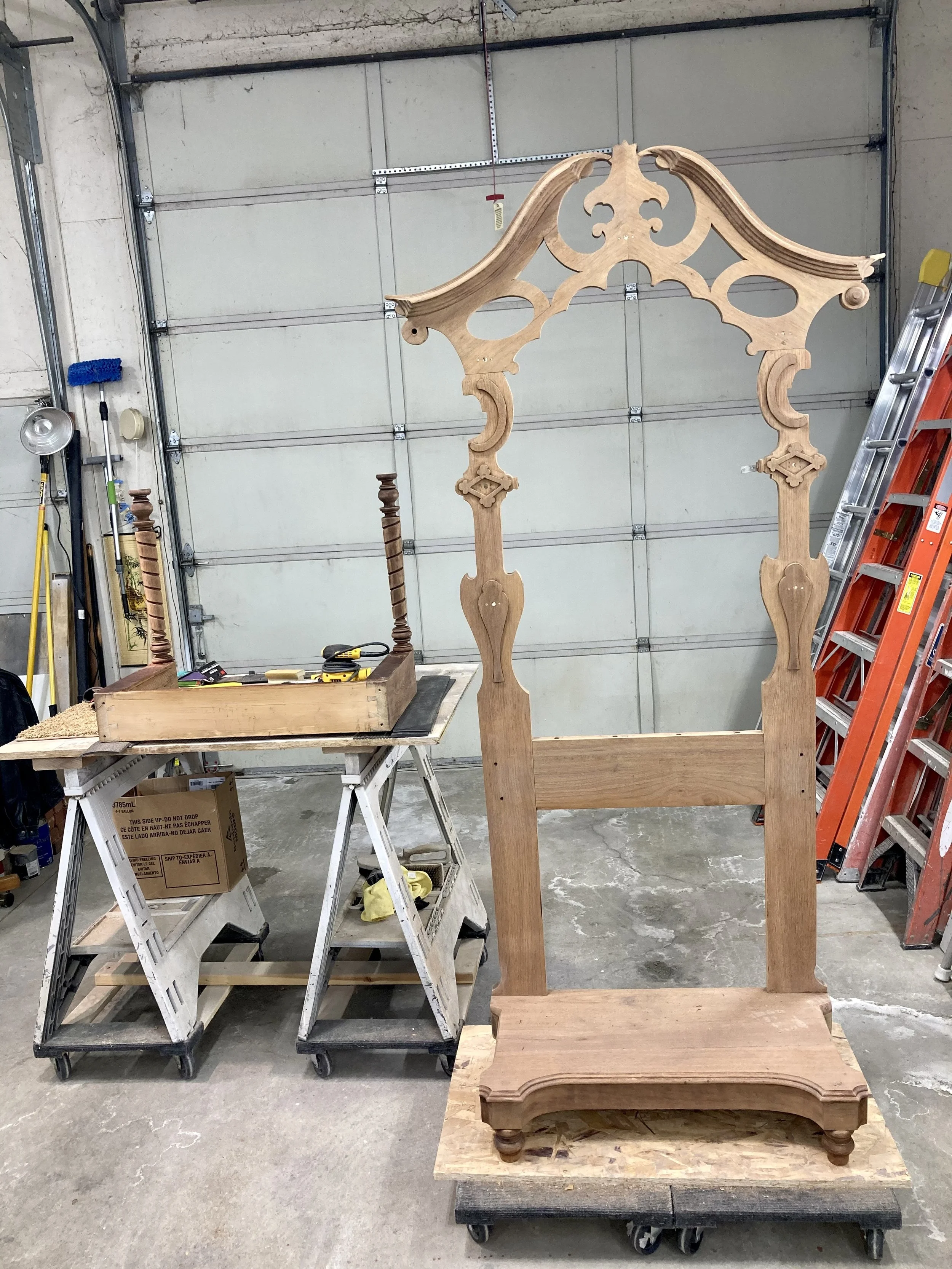Historical furniture restoration by Custom Artisan Finishes in Omaha, Nebraska