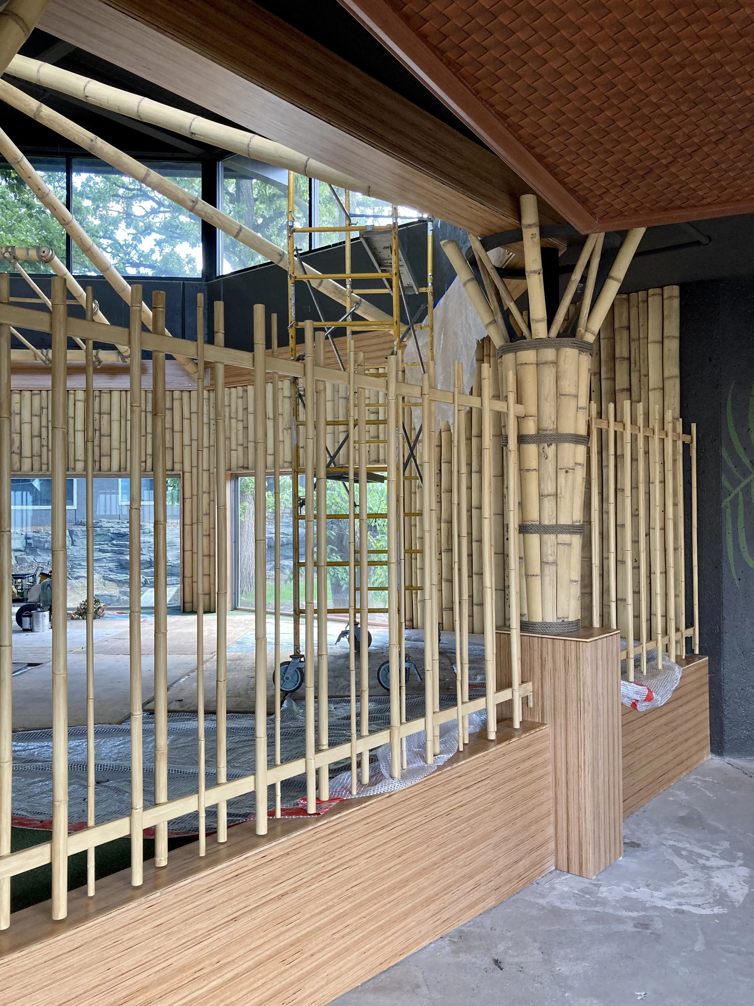 Gorilla Enclosure Installation at the Henry Doorly Zoo by Custom Artisan Finishes in Omaha, Nebraska