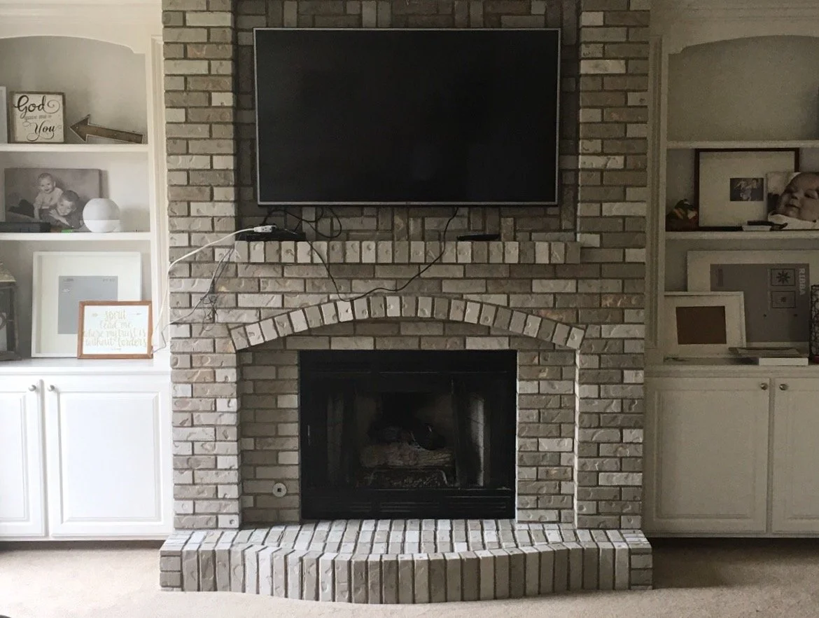 Residential fireplace finish by Custom Artisan Finishes in Omaha, Nebraska 