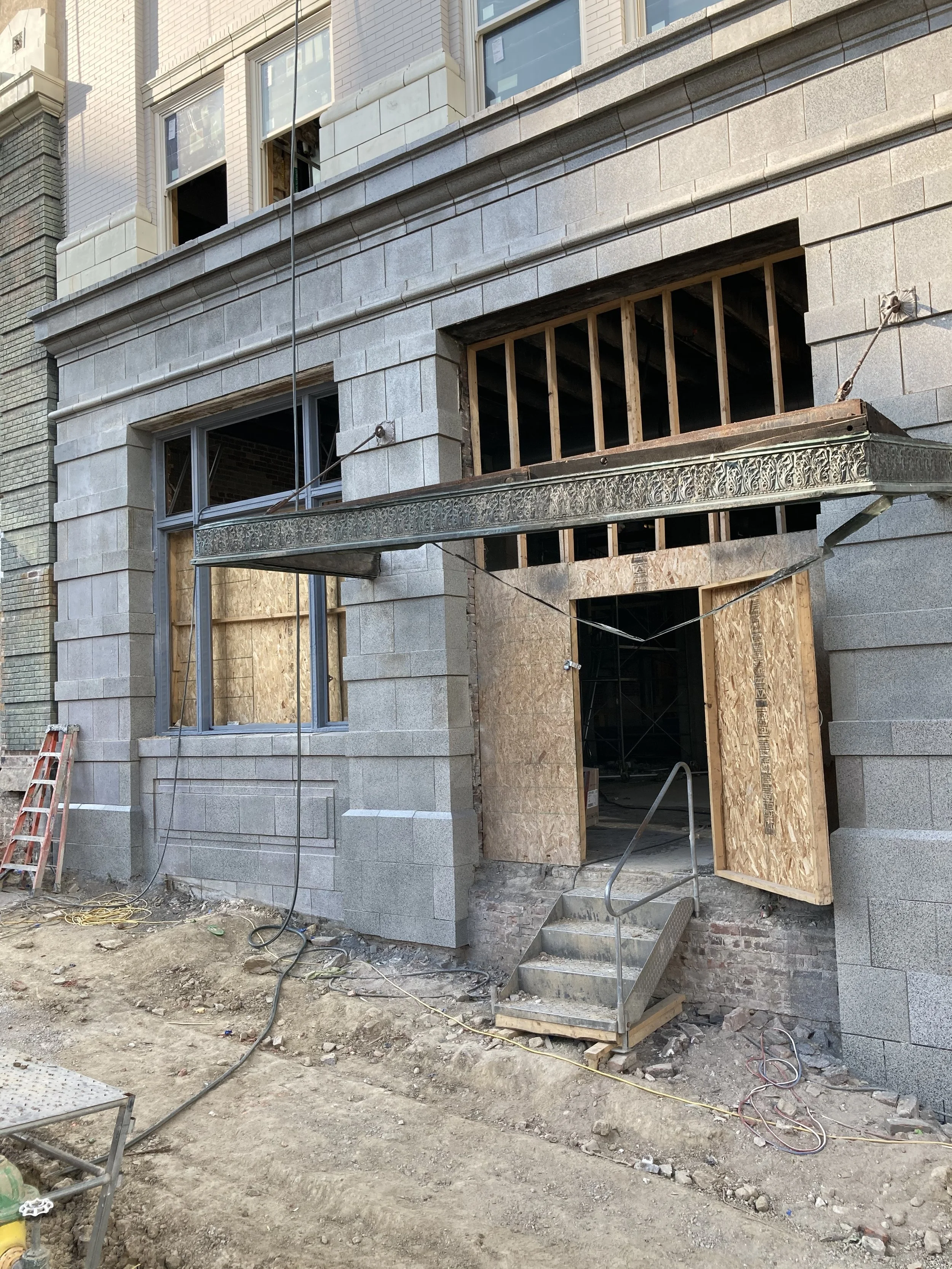 Terra Cotta Block Restoration, commercial restoration by Custom Artisan Finishes