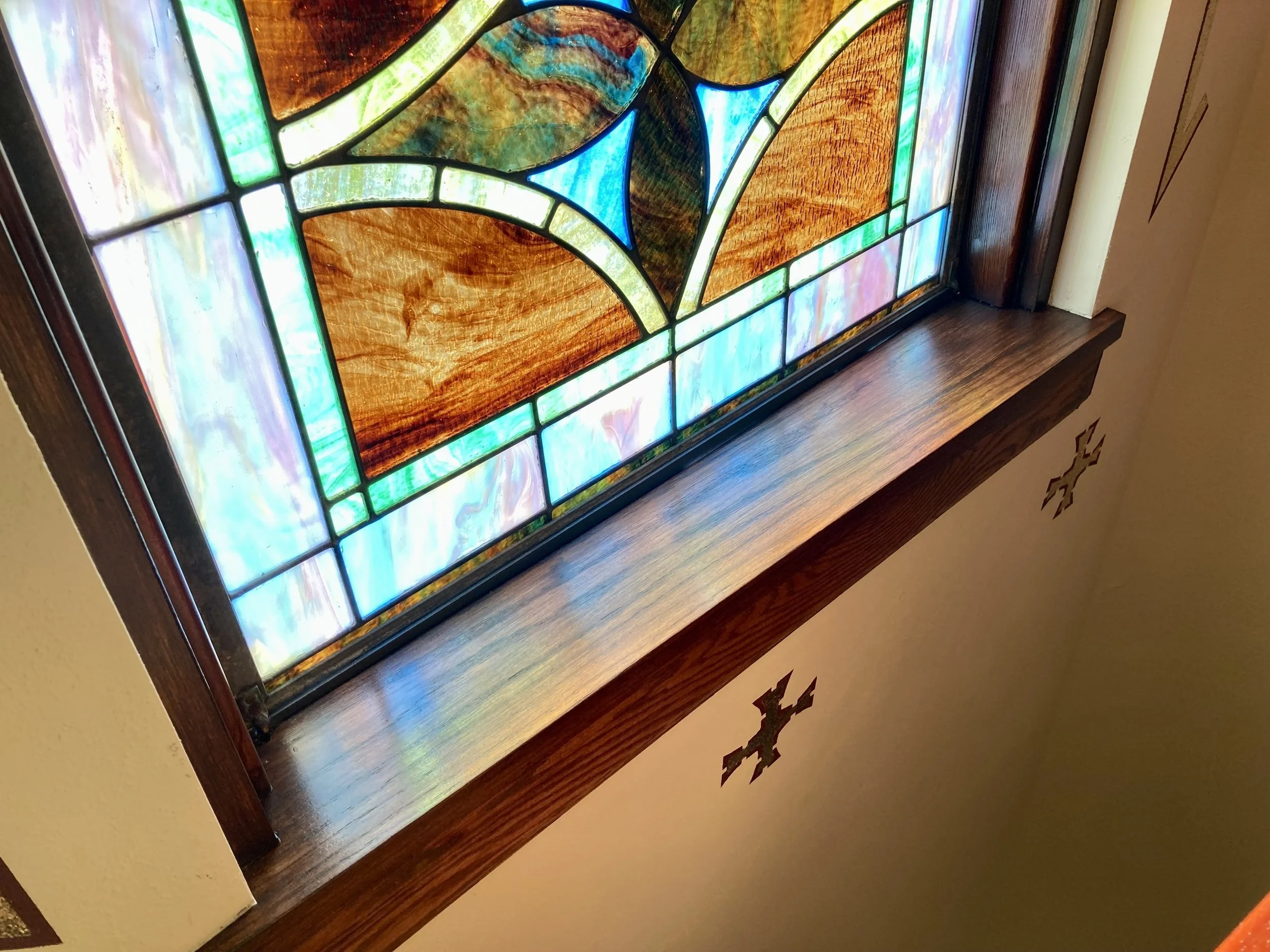 Our Savior’s Lutheran Church restoration, Historical Restoration, gilding, gold leafing, moulding, painting, masonry repair by Custom Artisan Finishes in Omaha, Nebraska 