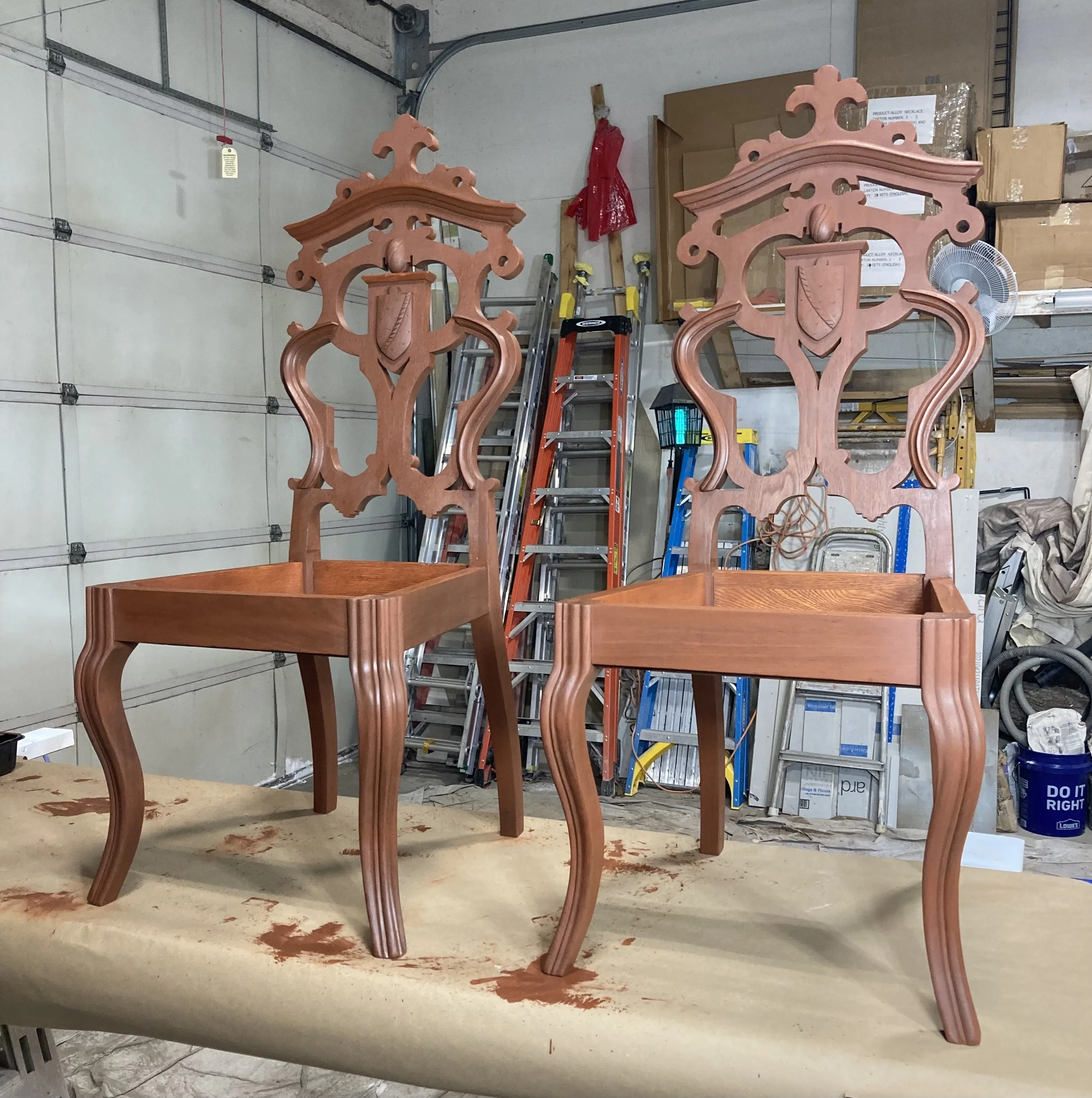 Historical furniture restoration by Custom Artisan Finishes in Omaha, Nebraska