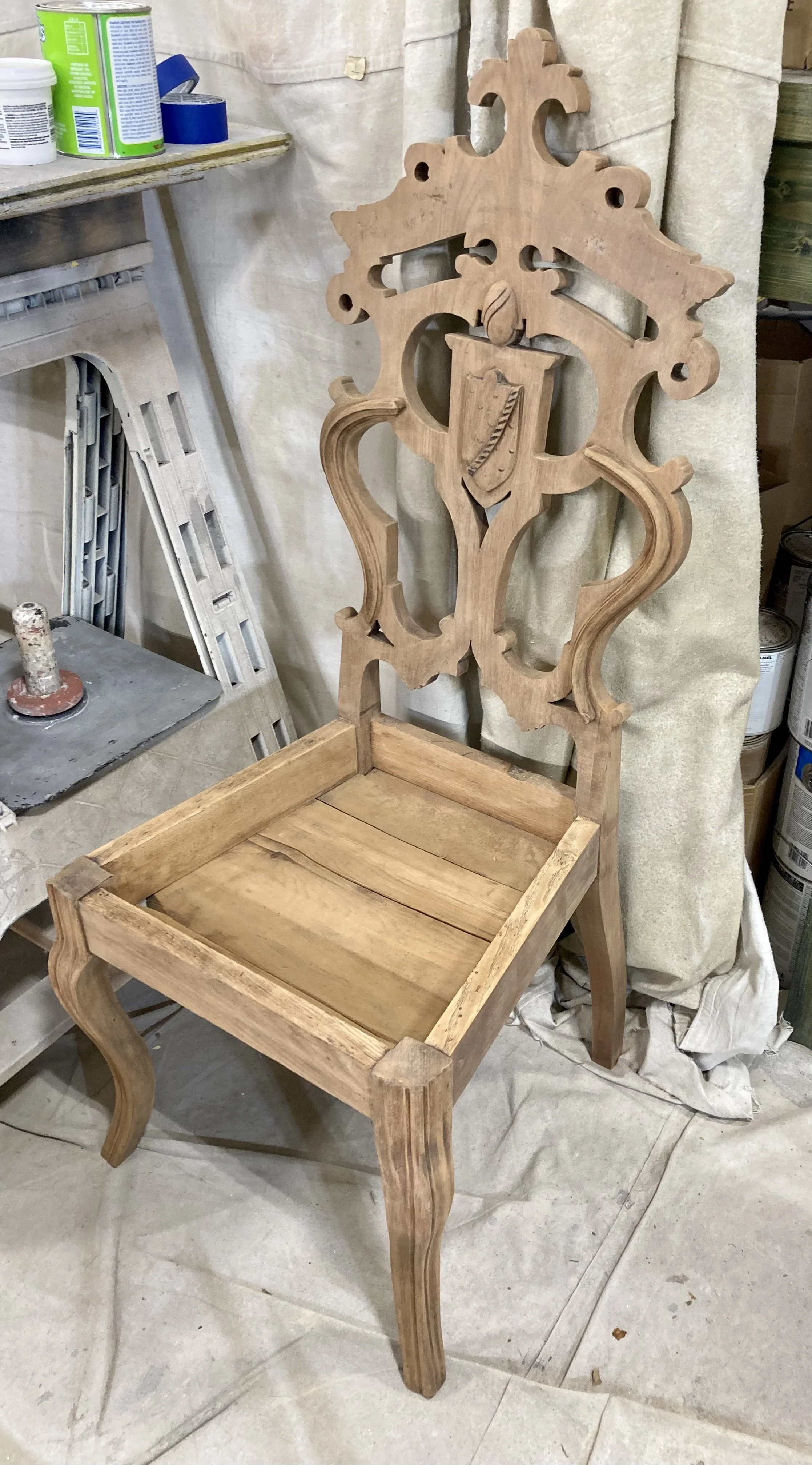 Historical furniture restoration by Custom Artisan Finishes in Omaha, Nebraska