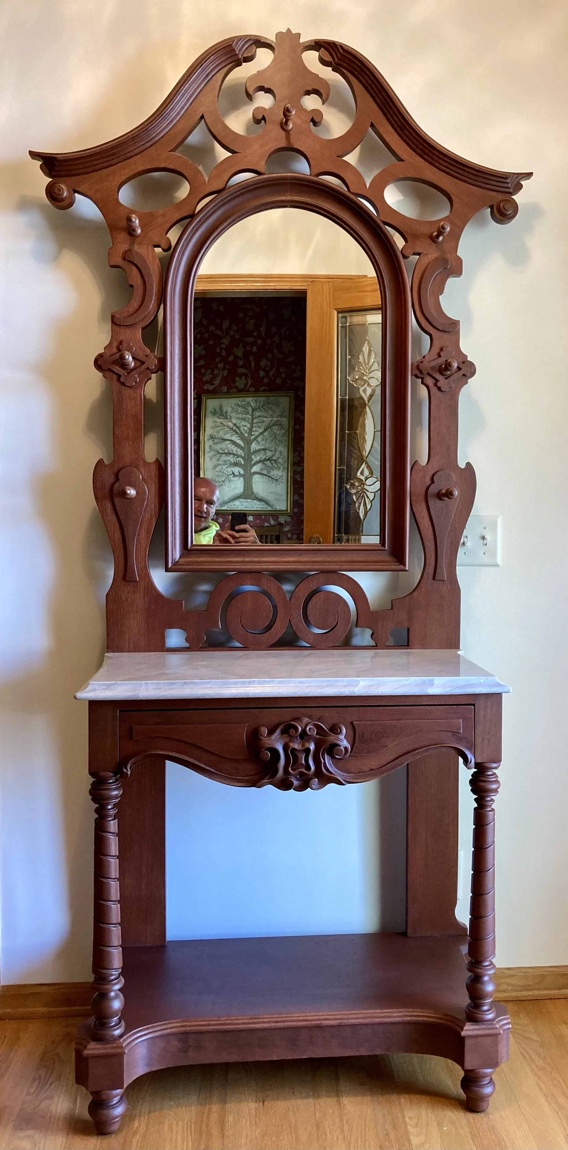 Historical furniture restoration by Custom Artisan Finishes in Omaha, Nebraska