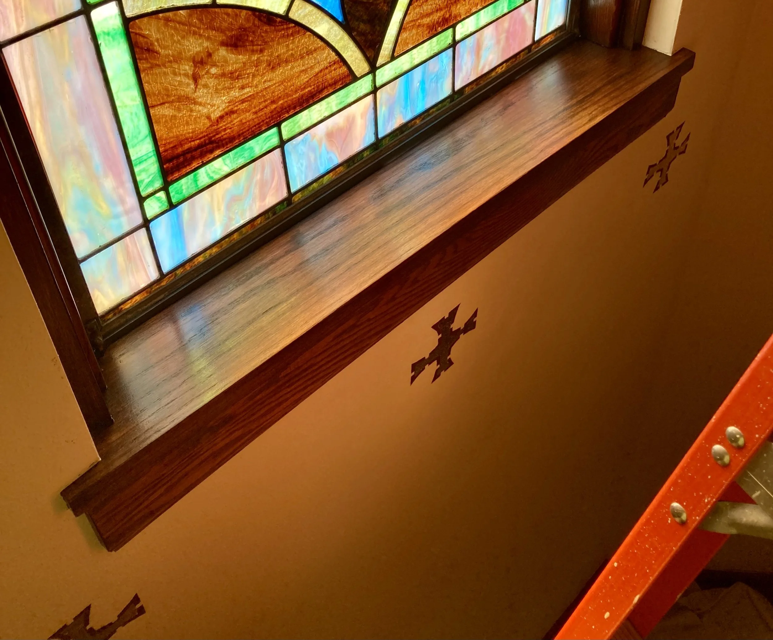 Our Savior’s Lutheran Church restoration, Historical Restoration, gilding, gold leafing, moulding, painting, masonry repair by Custom Artisan Finishes in Omaha, Nebraska 