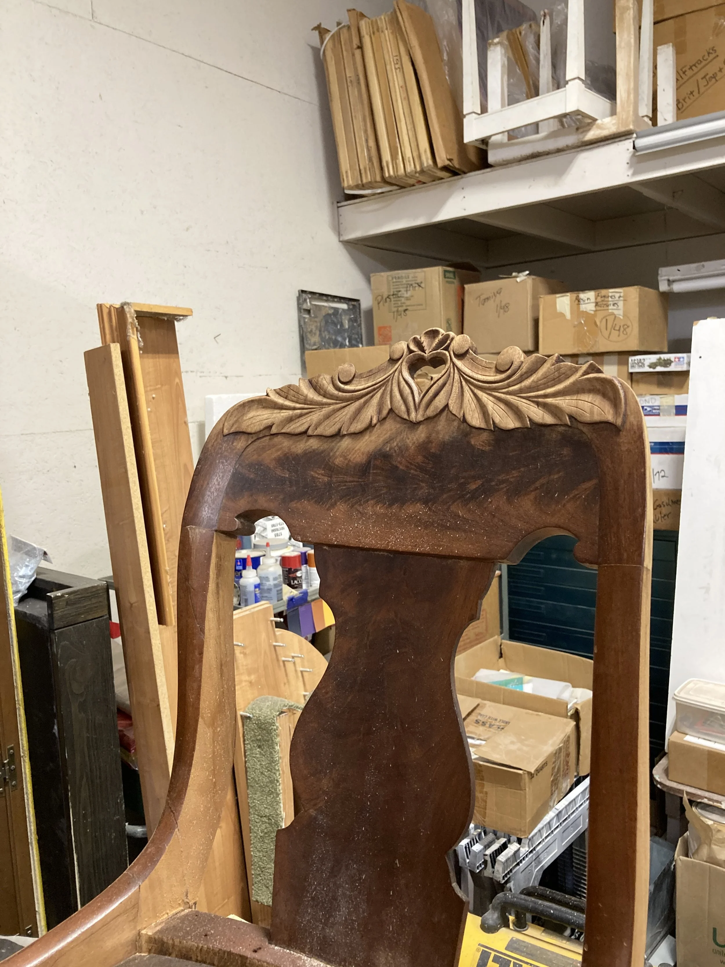 Historical furniture restoration by Custom Artisan Finishes in Omaha, Nebraska