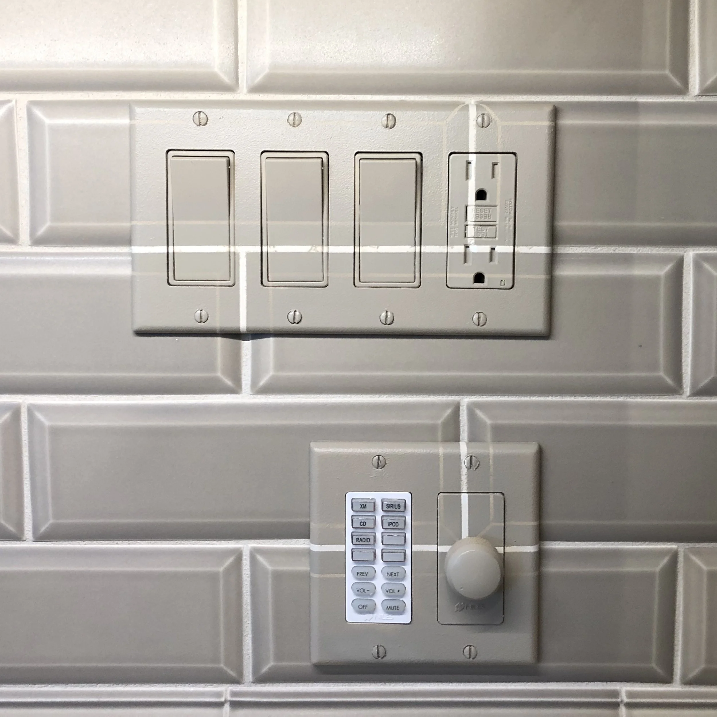 Hand Painted Outlet Covers by Custom Artisan Finishes 