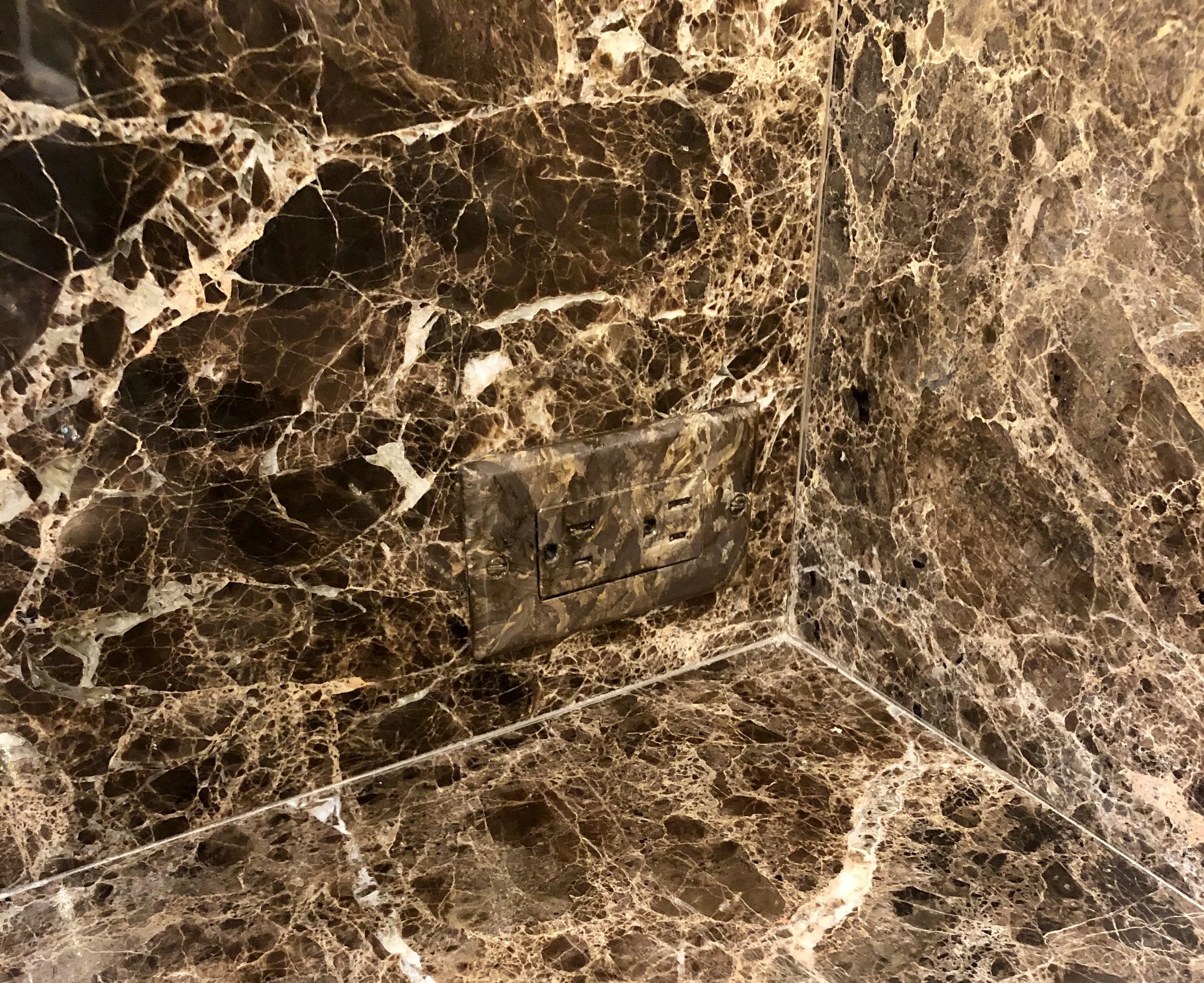 Hand Painted Outlet Covers by Custom Artisan Finishes 