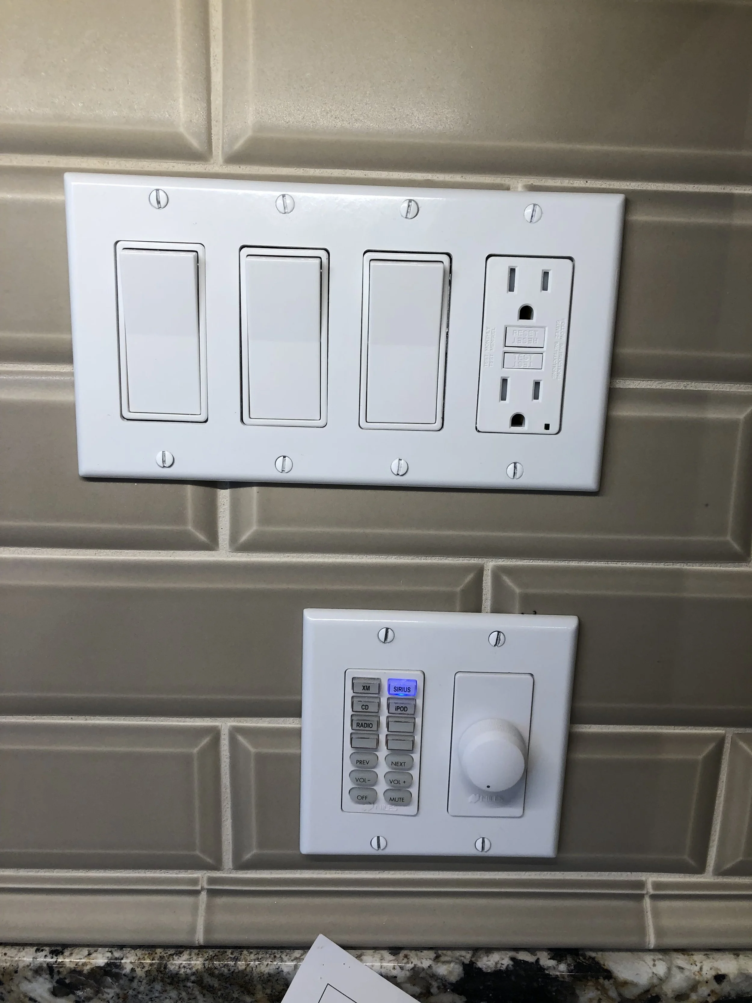 Hand Painted Outlet Covers by Custom Artisan Finishes 