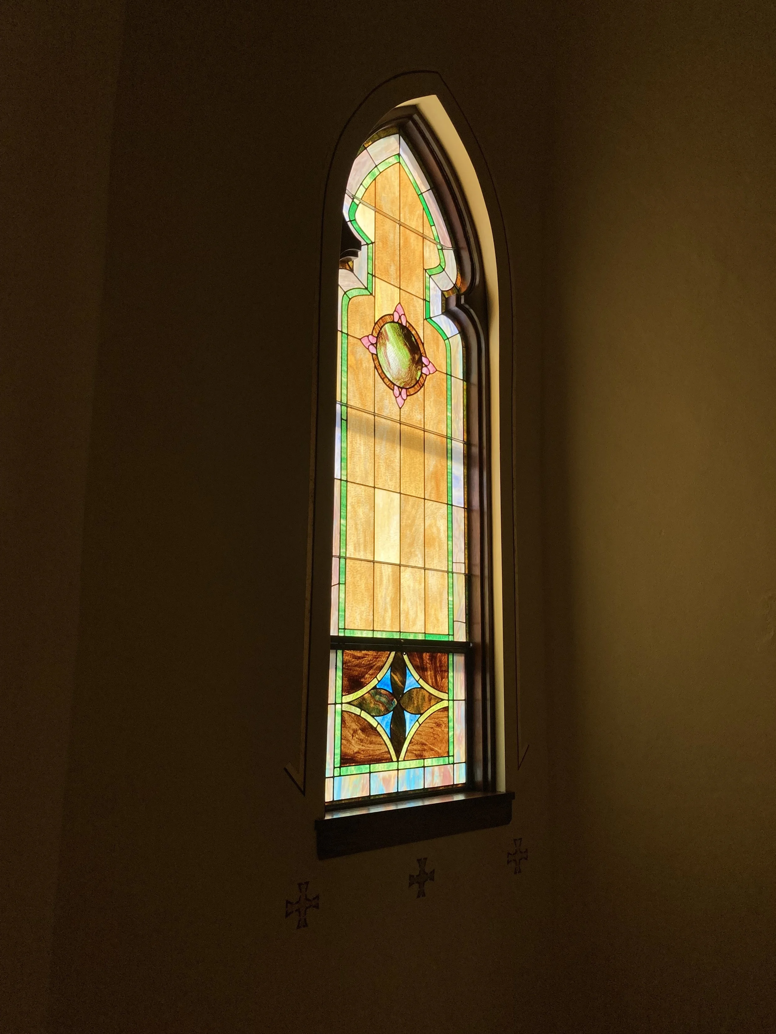 Our Savior’s Lutheran Church restoration, Historical Restoration, gilding, gold leafing, moulding, painting, masonry repair by Custom Artisan Finishes in Omaha, Nebraska 