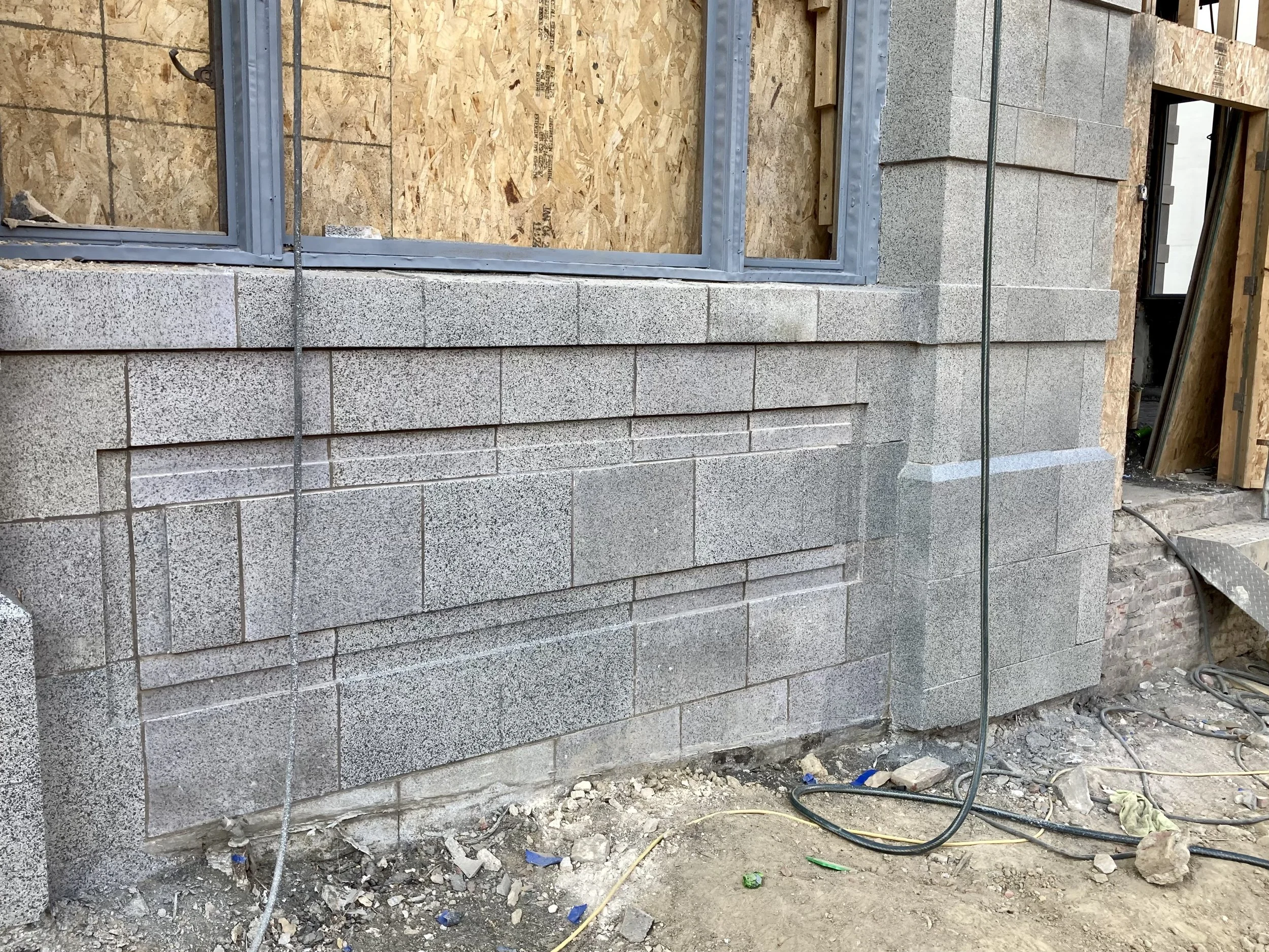 Terra Cotta Block Restoration, commercial restoration by Custom Artisan Finishes