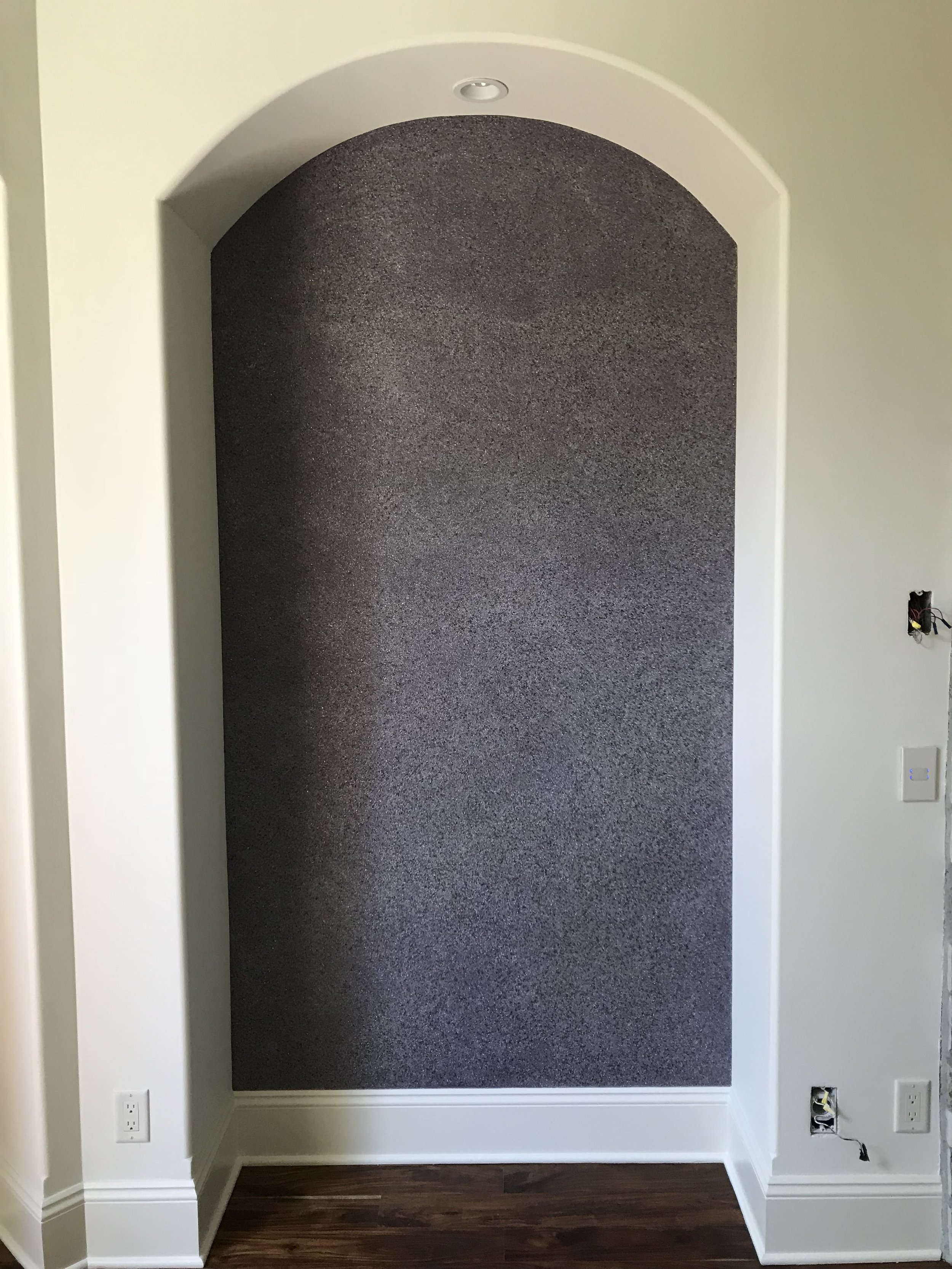 Glass Bead Mica Applications, residential decorative finishes by Custom Artisan Finishes in Omaha, Nebraska 