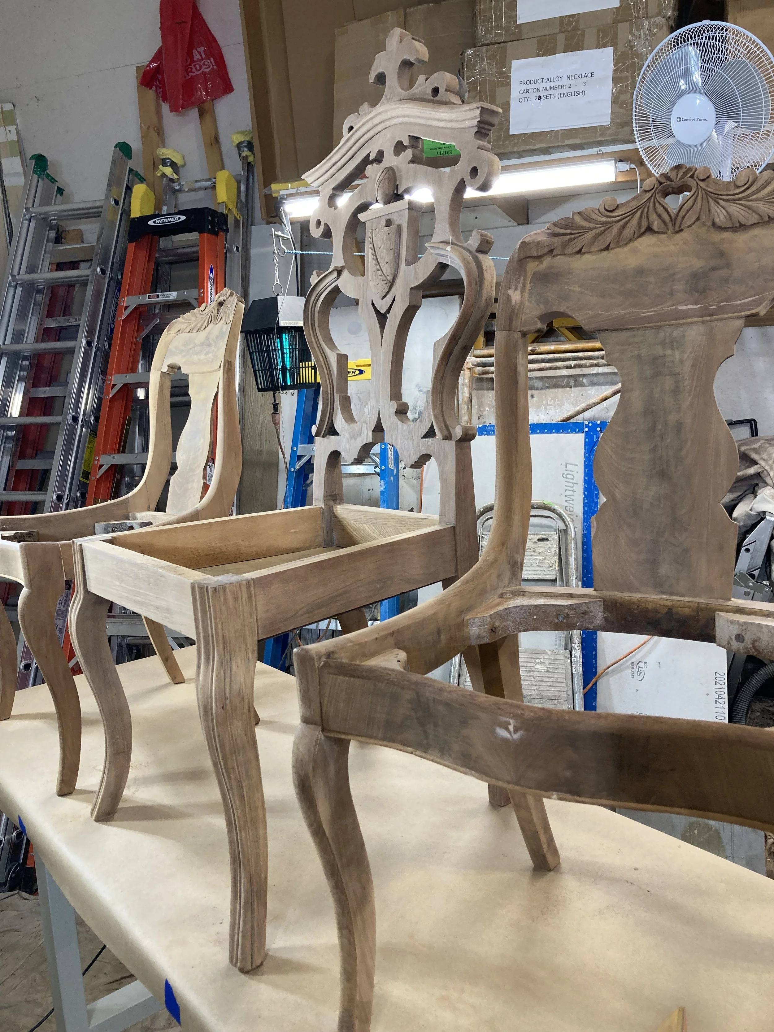 Historical furniture restoration by Custom Artisan Finishes in Omaha, Nebraska