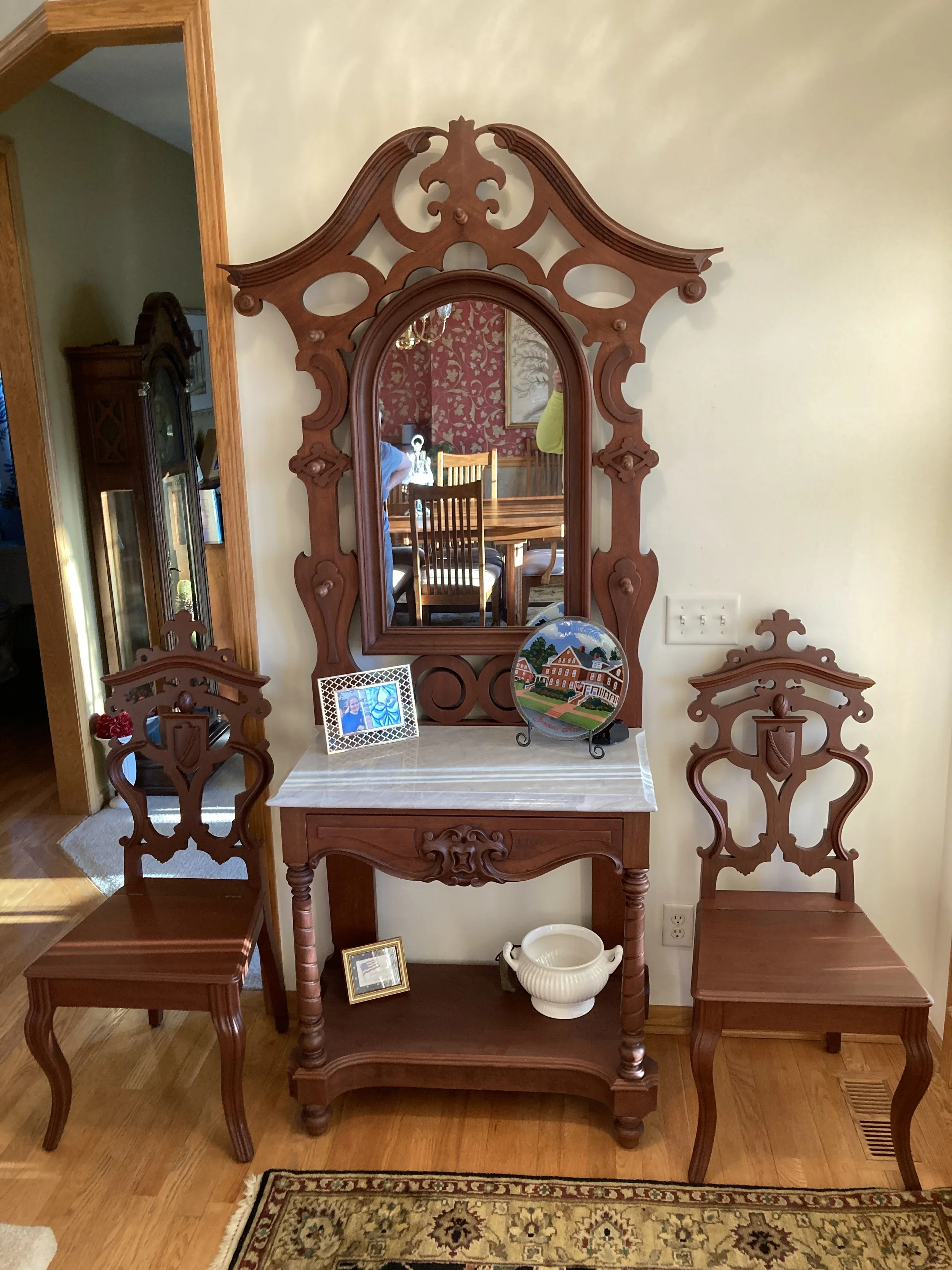 Historical furniture restoration by Custom Artisan Finishes in Omaha, Nebraska