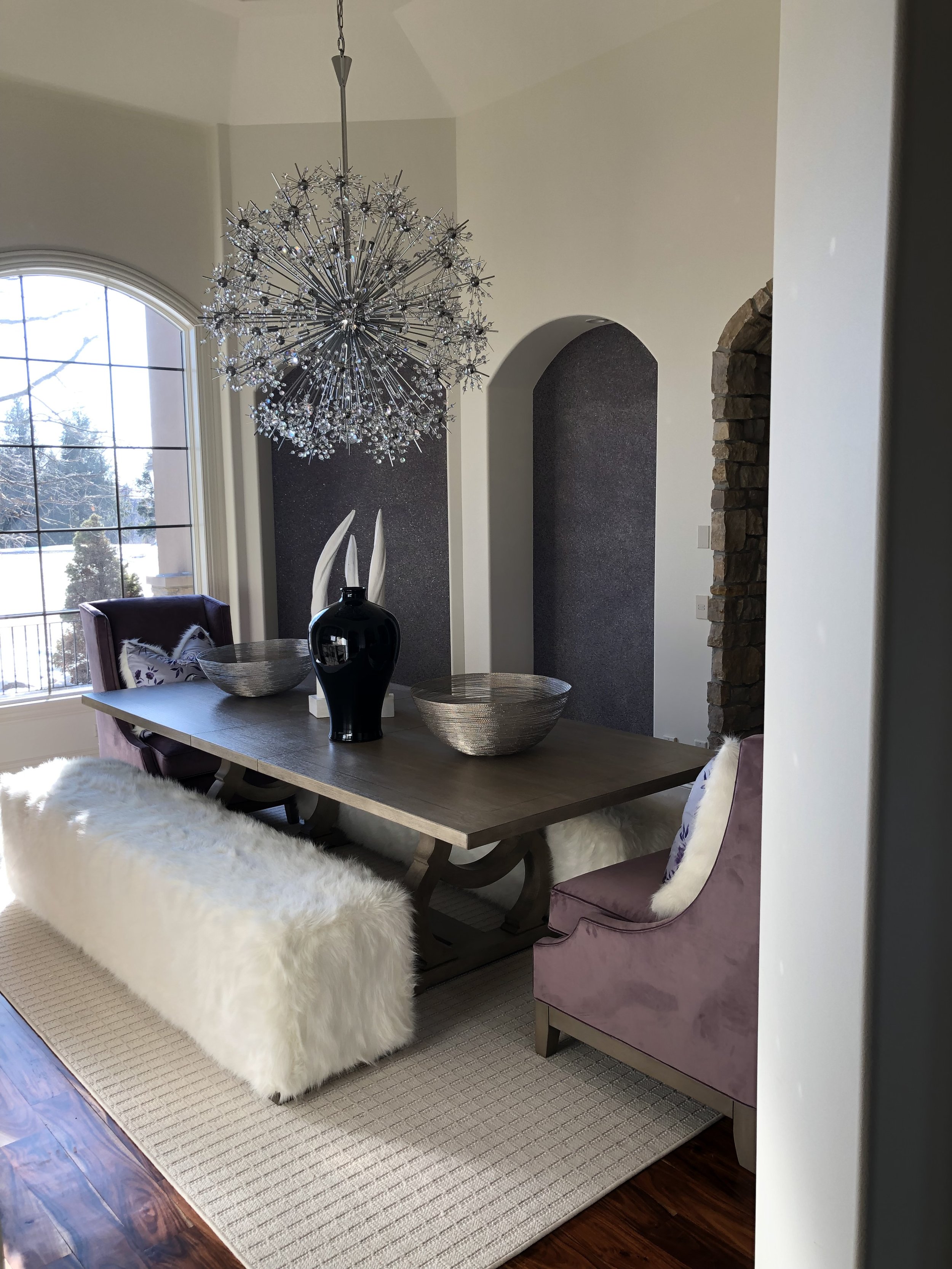 Glass Bead Mica Applications, residential decorative finishes by Custom Artisan Finishes in Omaha, Nebraska 