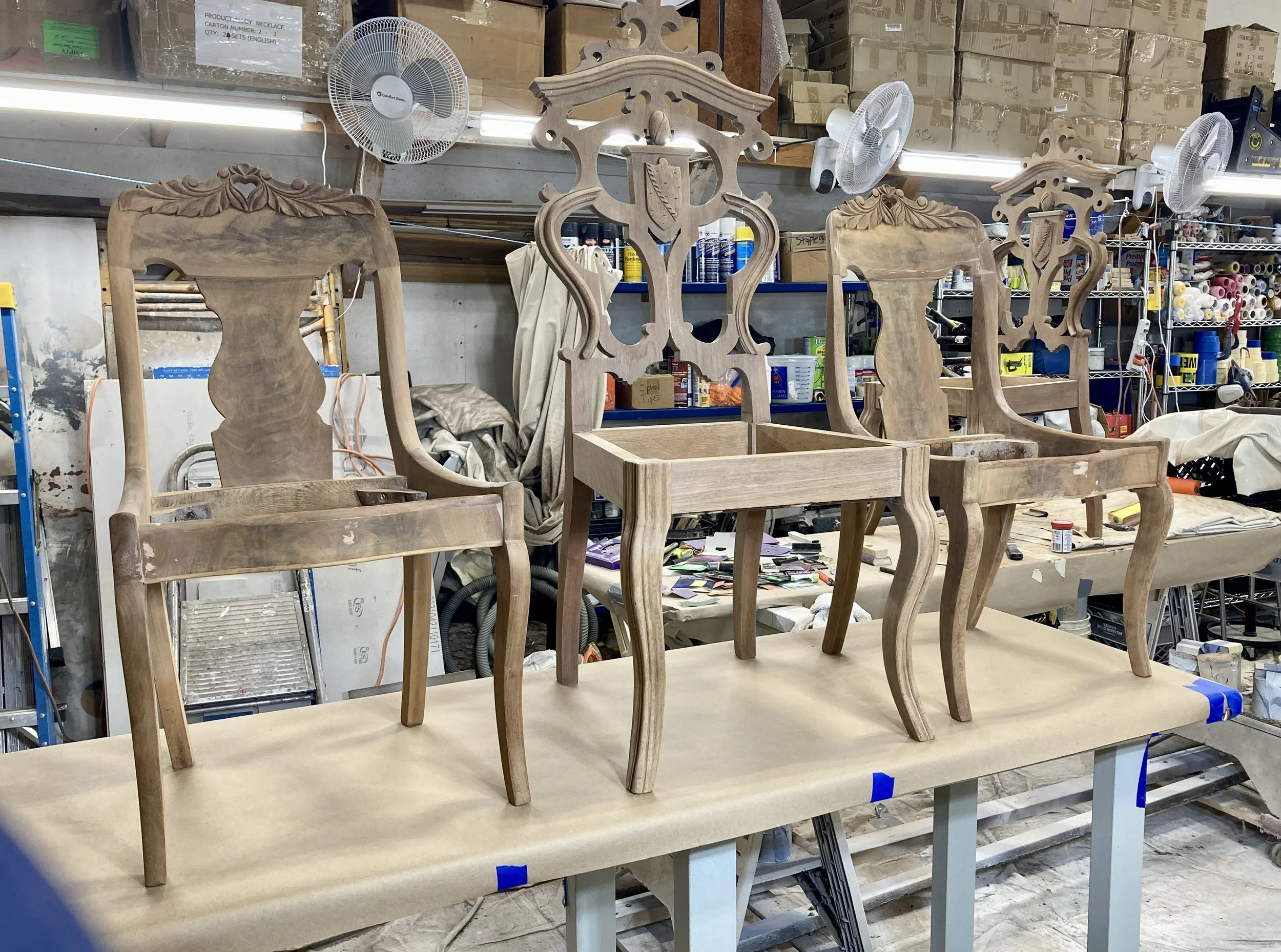 Historical furniture restoration by Custom Artisan Finishes in Omaha, Nebraska